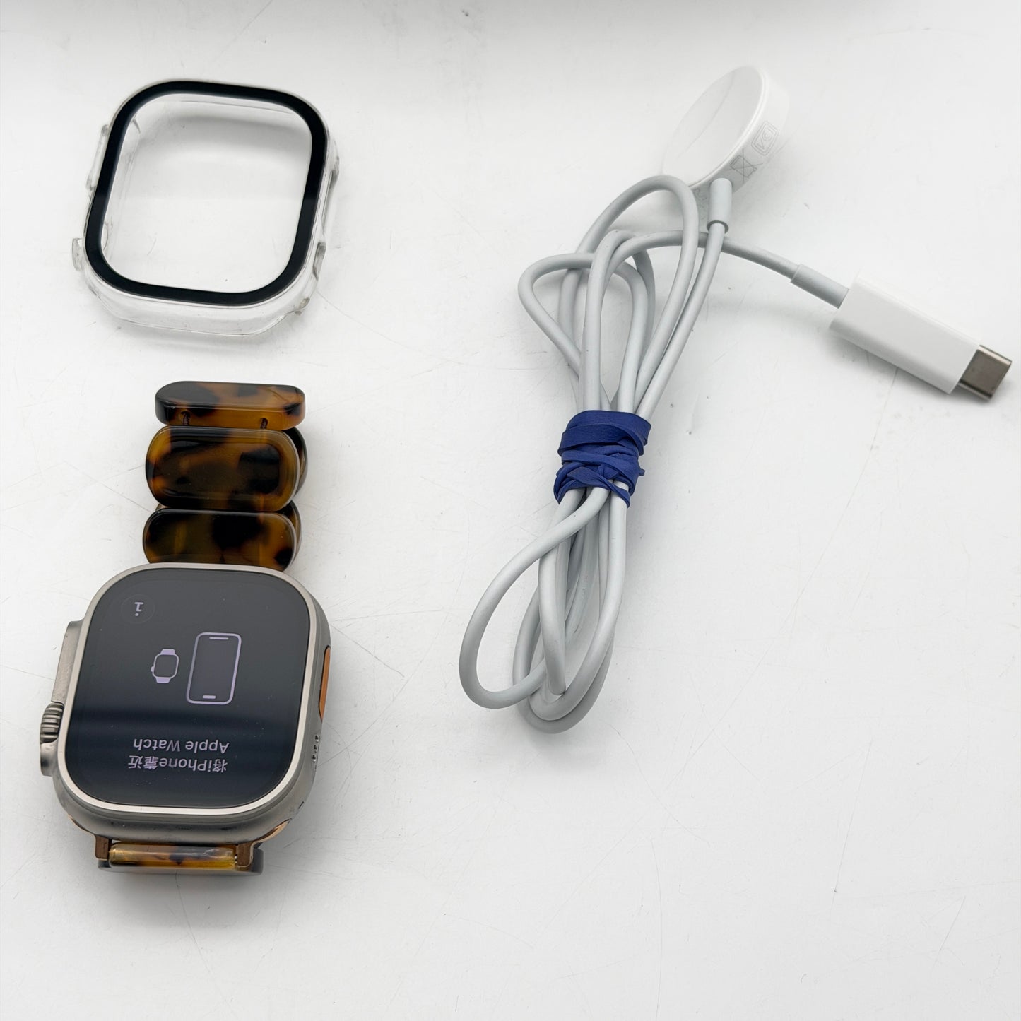Apple Watch Ultra 2 49mm Titanium GPS + Cellular - 100% Battery Health Mint Case