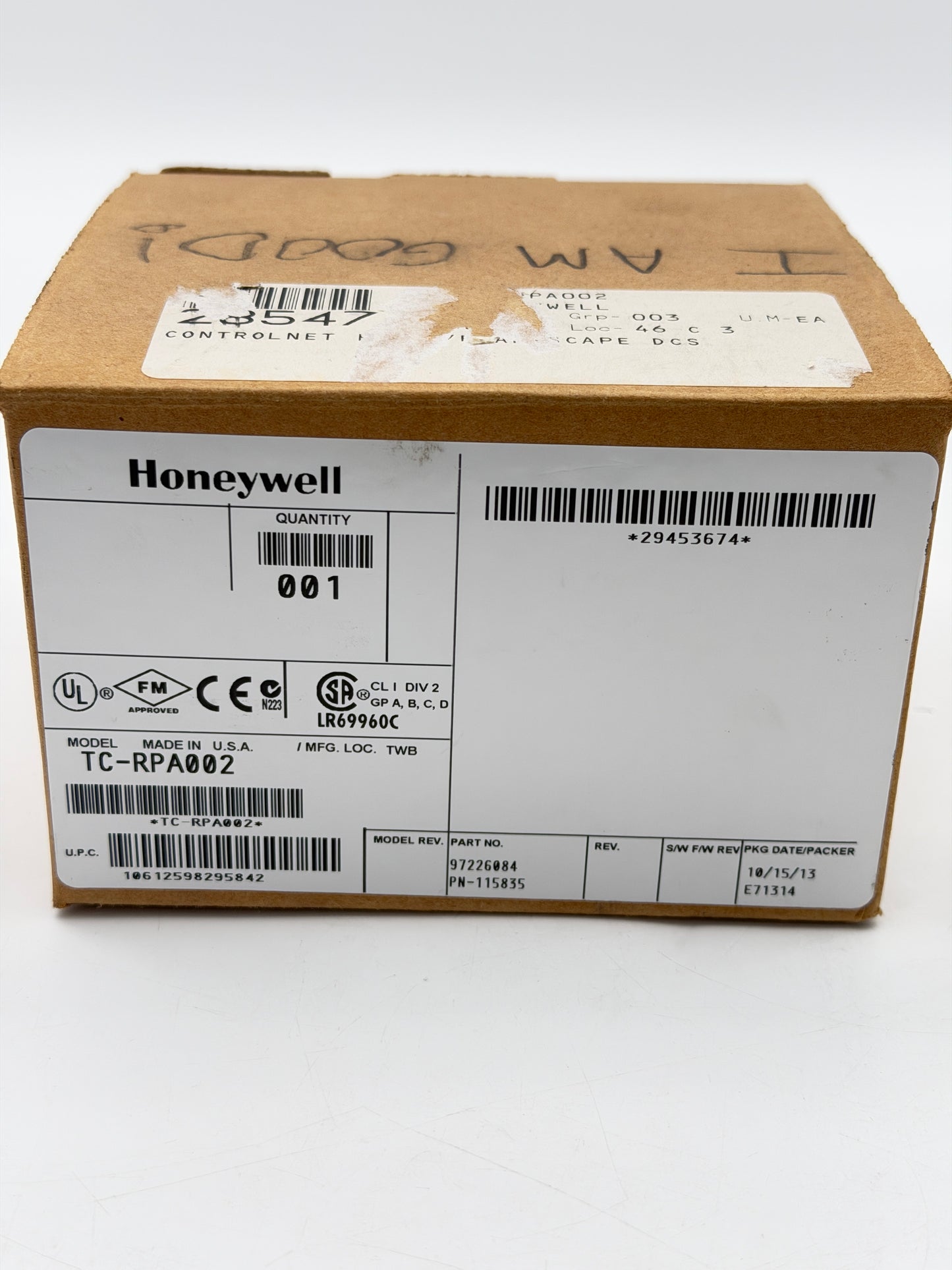Honeywell ControlNet Repeater Adapter TC-RPA002 97226074 C200 DCS Module - New