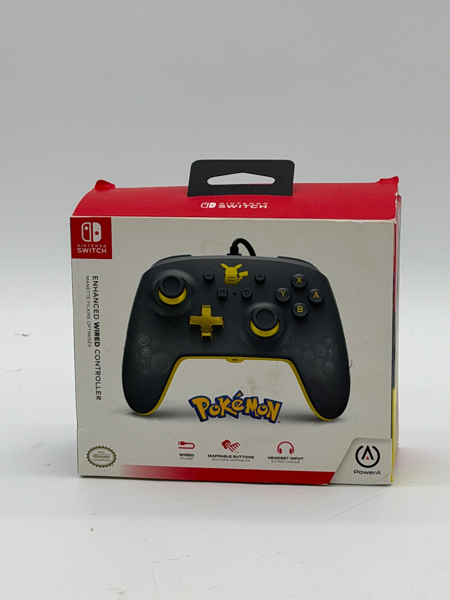 PowerA - Enhanced Wired Controller for Nintendo Switch - Pokemon: Pikachu Grey