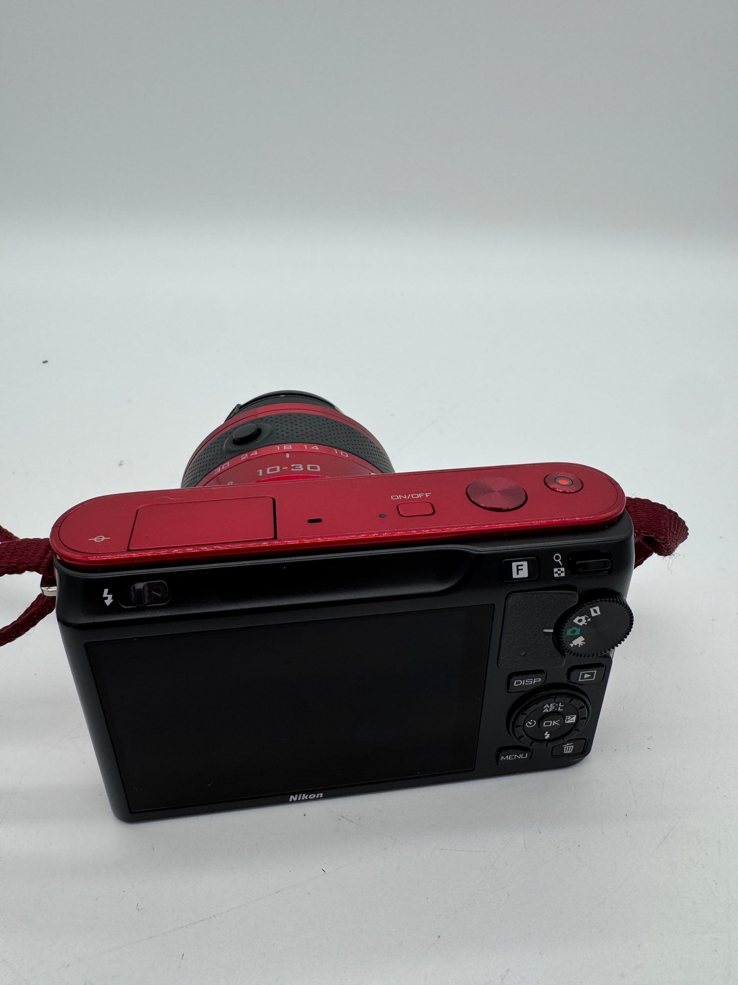 Nikon 1 J1 Red Digital Camera with 2 Lenses and Carry Bag