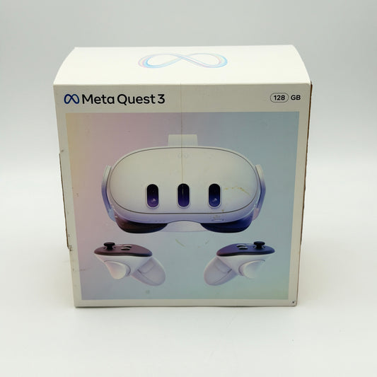 Meta 3 128GB VR Headset - Meta Quest 3 128GB All-In-One VR Headset White EXCELLENT In Original Box TESTED