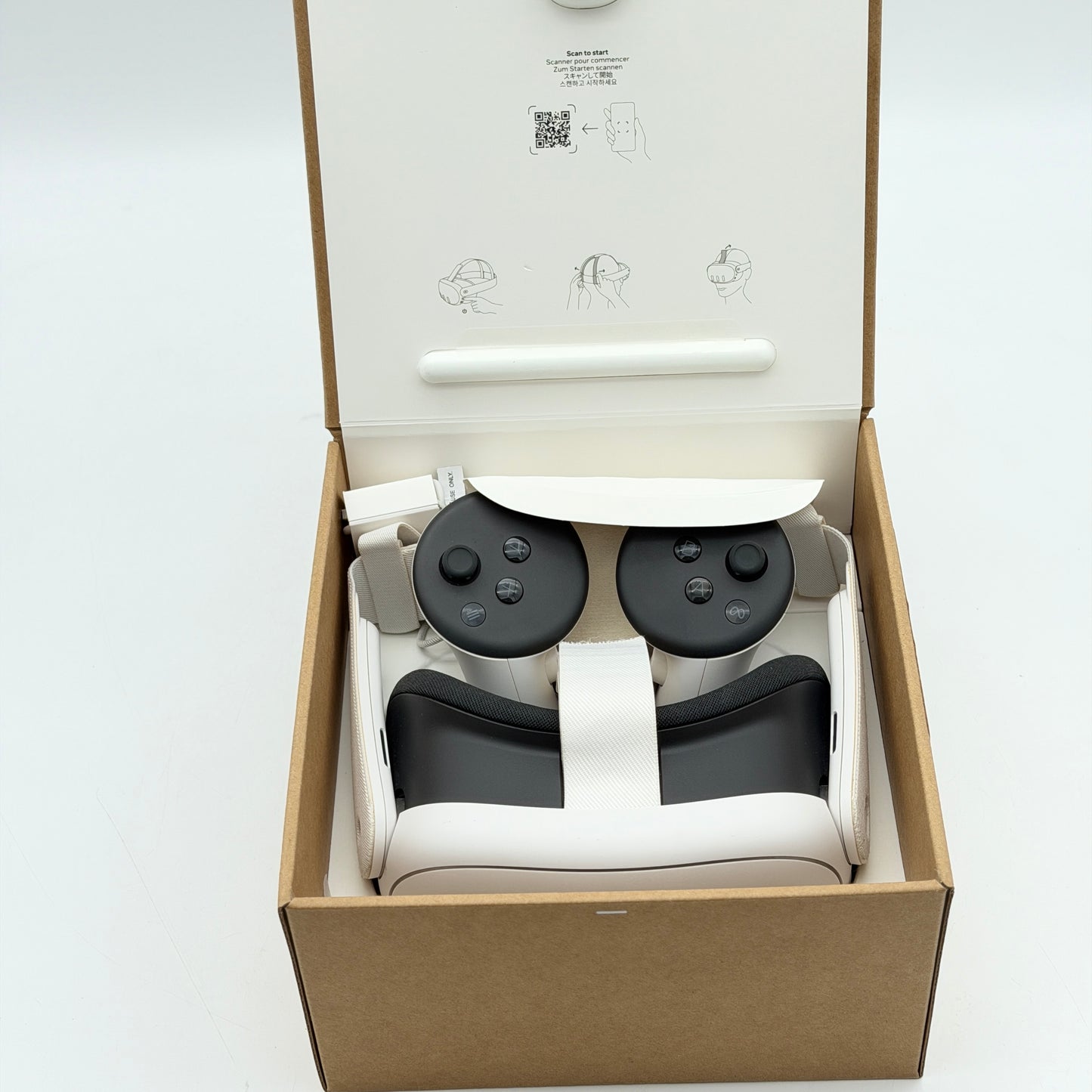 Meta 3 128GB VR Headset - Meta Quest 3 128GB All-In-One VR Headset White EXCELLENT In Original Box TESTED