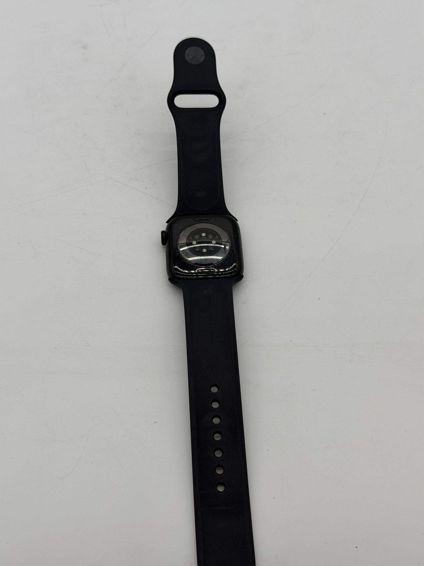 Apple Watch Series 11 42mm Jet Black Aluminum Case with Black Sport Band - M/L