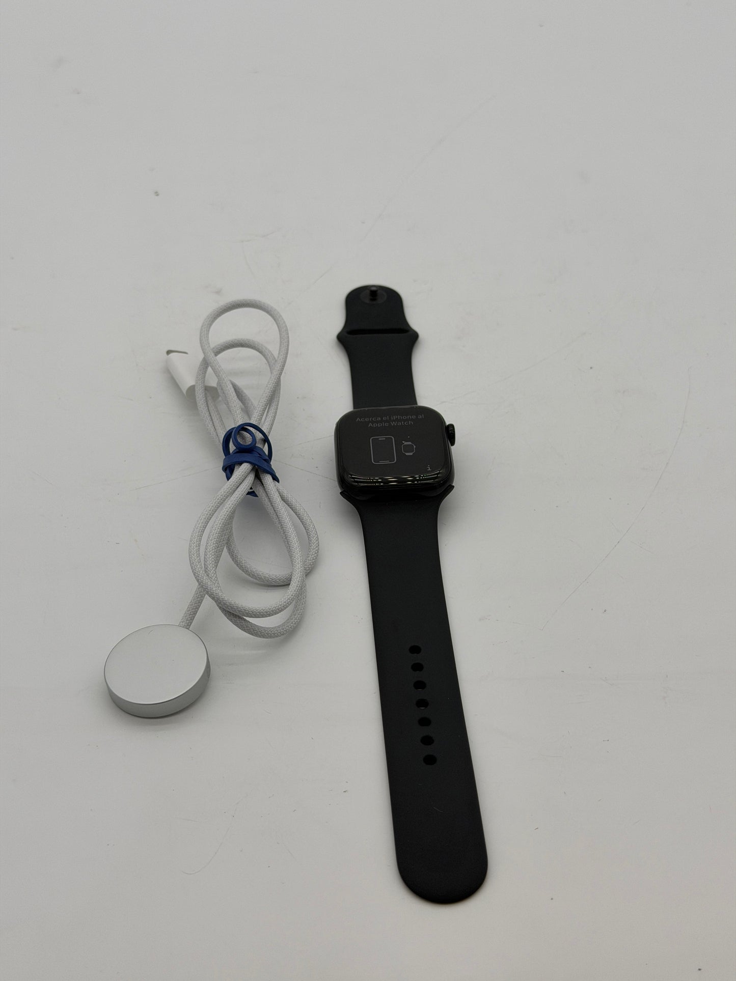 Apple Watch Series 11 42mm Jet Black Aluminum Case with Black Sport Band - M/L