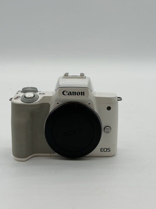 Canon EOS M50 Mirrorless Digital Camera Body White