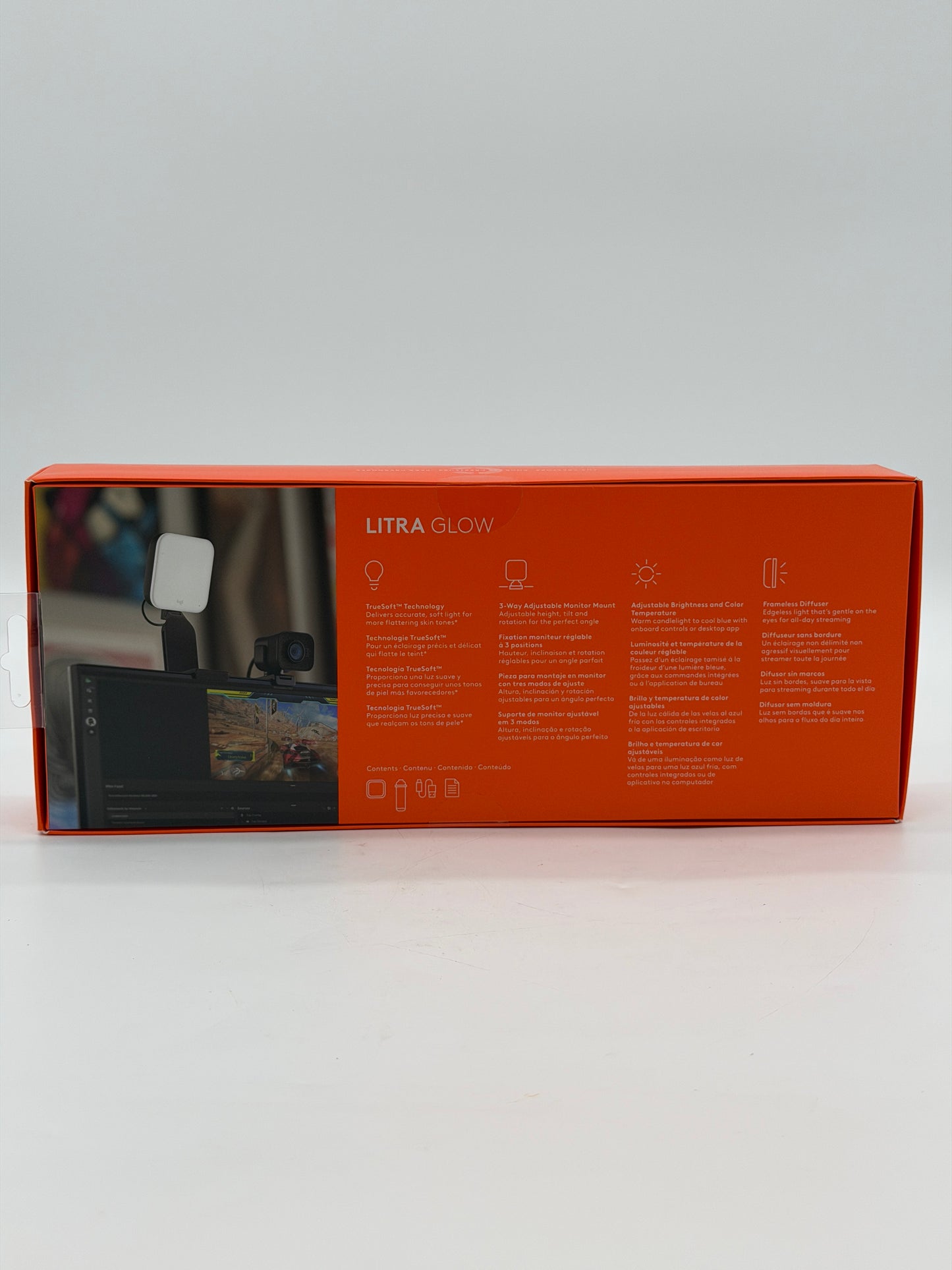 Brand New Logitech Litra Glow Premium Streaming Light with TrueSoft
