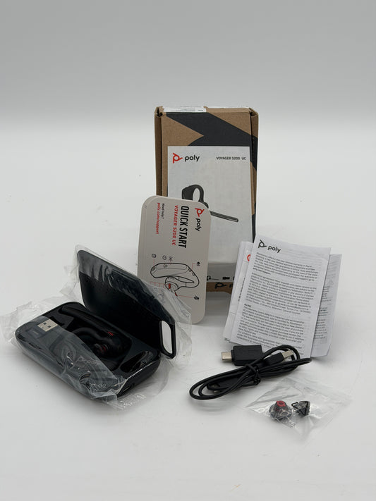 Voyager 5200 UC Plantronics by Poly Wireless Headset/Charging Case 206110-102