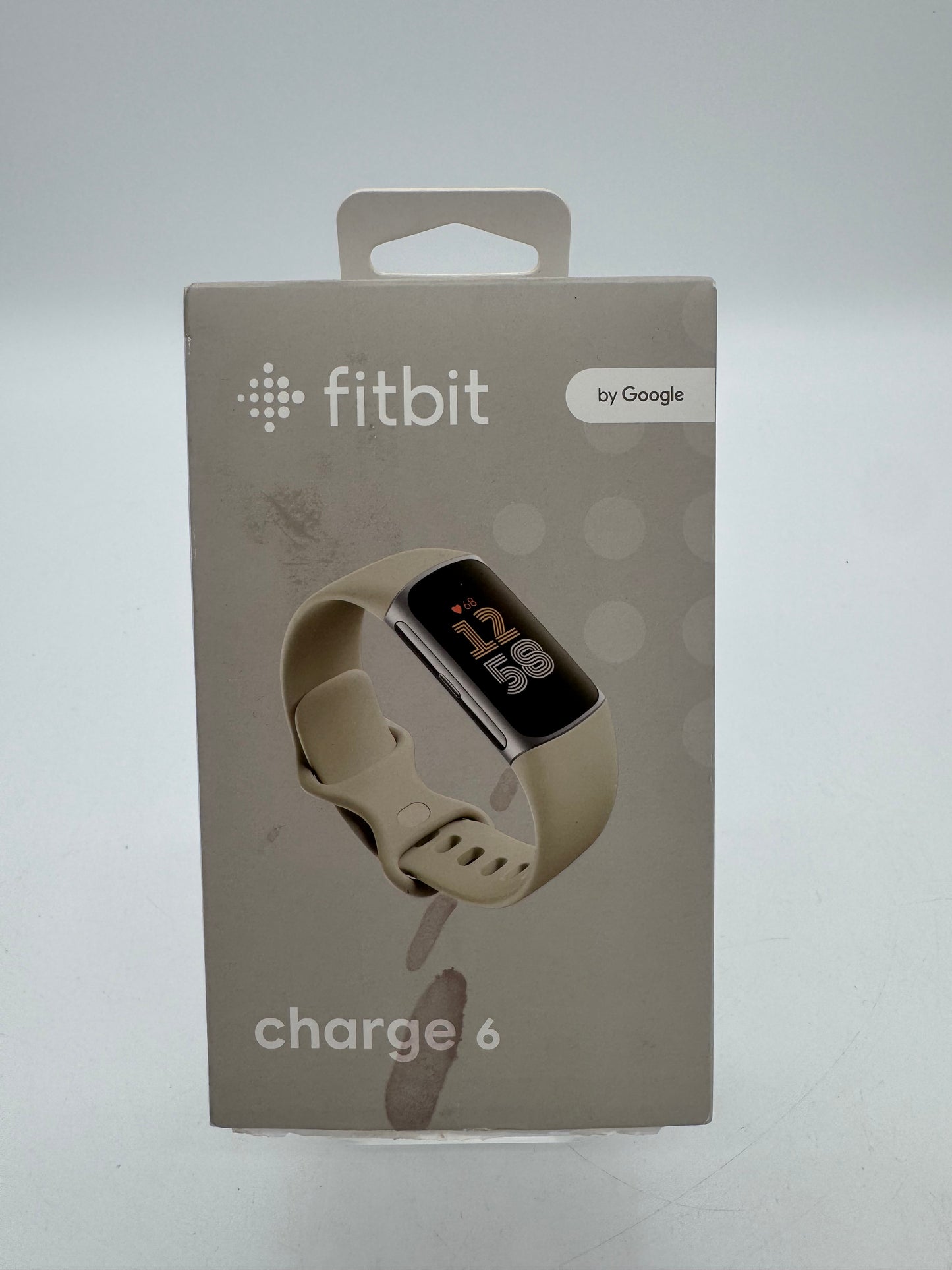 Fitbit Charge 6 Fitness Tracker - White Open Box - Silver Case & Band