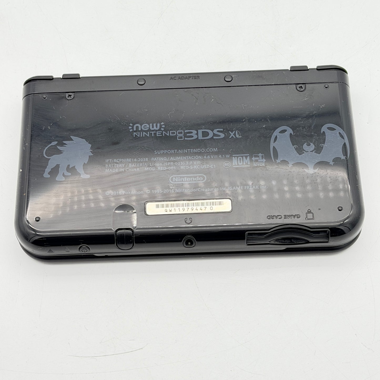 Nintendo New 3DS XL Solgaleo Lunala Edition Console Pokemon Y Charger Stylus