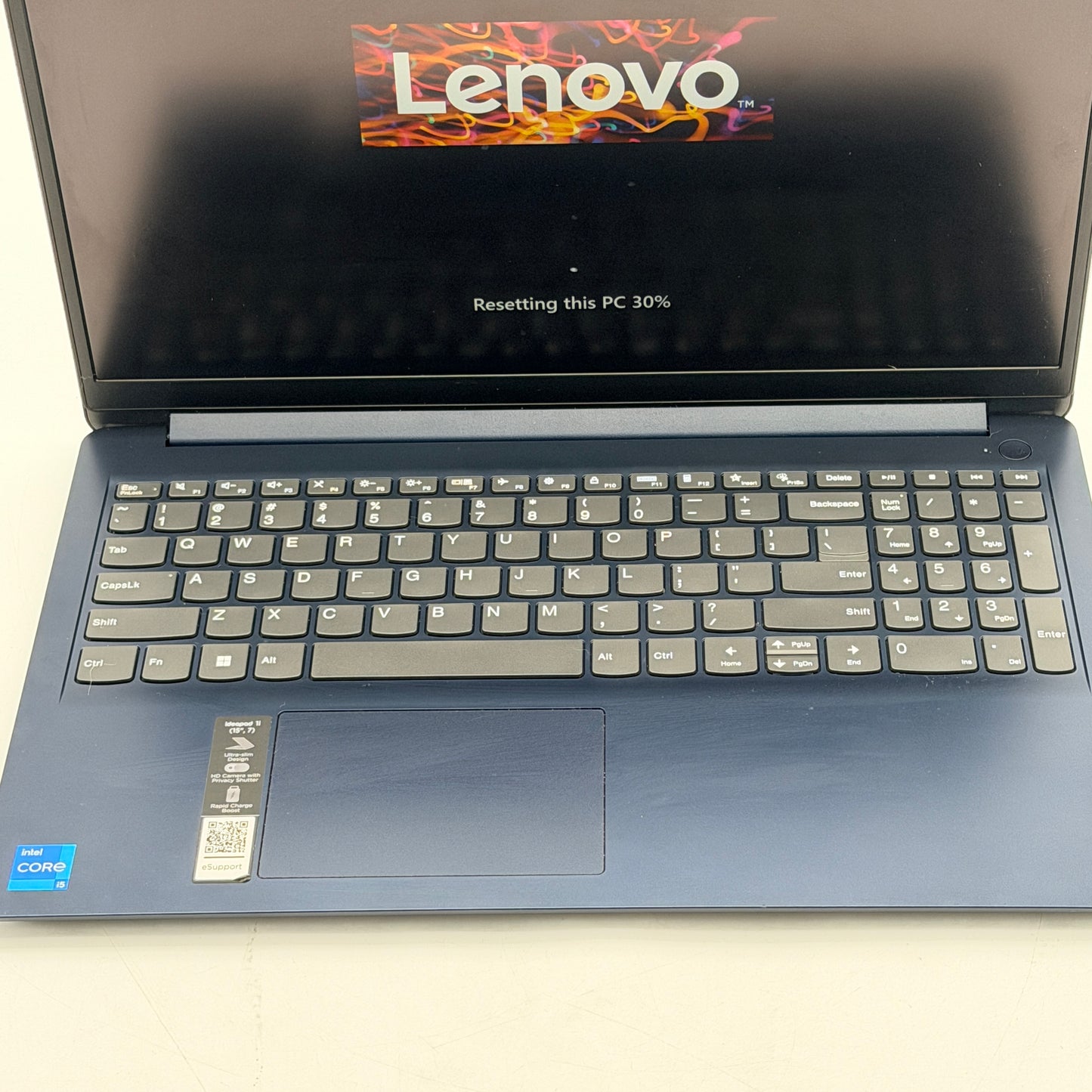 Lenovo IdeaPad 1 15IAU7 15.6" Touchscreen Laptop Intel i5 8GB 512GB SSD Blue Charger