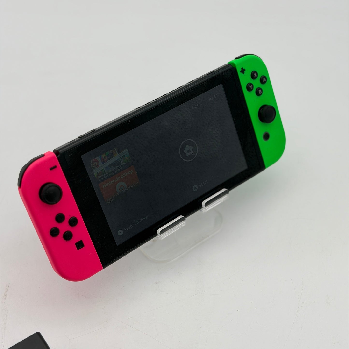 Nintendo Switch HAC-001(-01) V2 Console Neon Red Blue Tested NO DRIFT w/ Charger