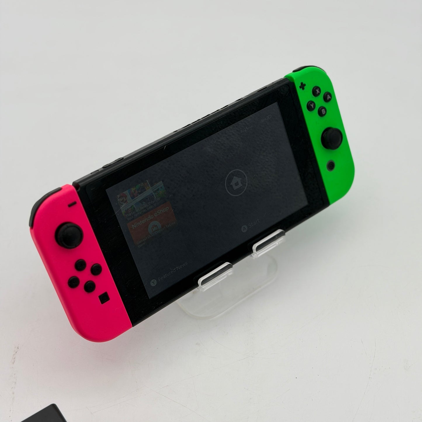 Nintendo Switch HAC-001(-01) V2 Console Neon Red Blue Tested NO DRIFT w/ Charger