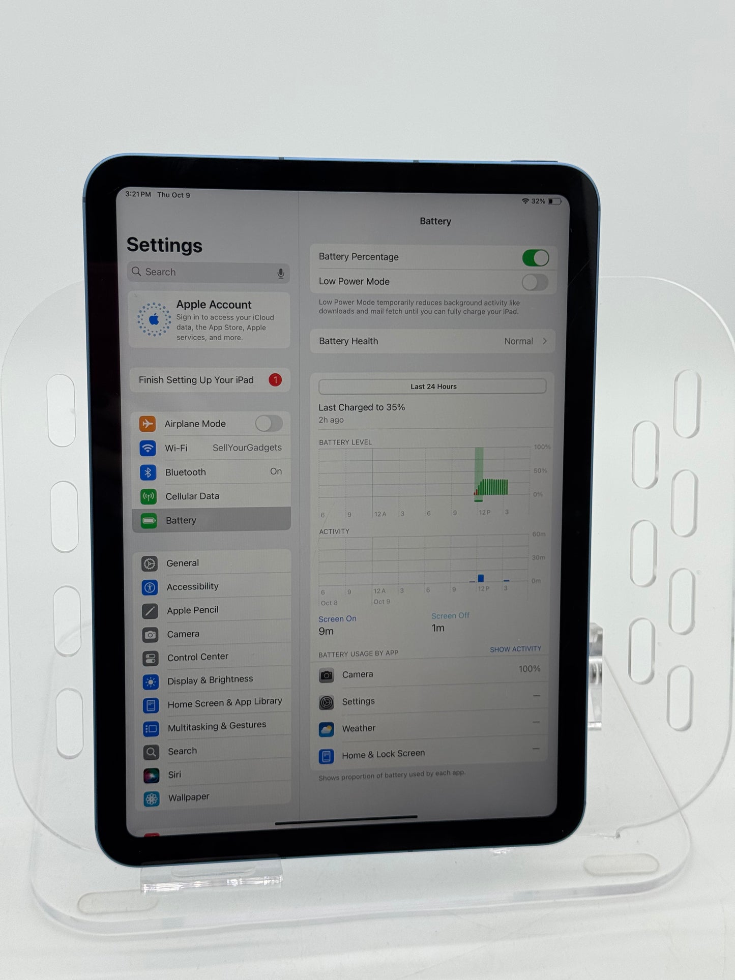 Apple 11" iPad A16 Chip 128GB, Wi-Fi Only, Blue