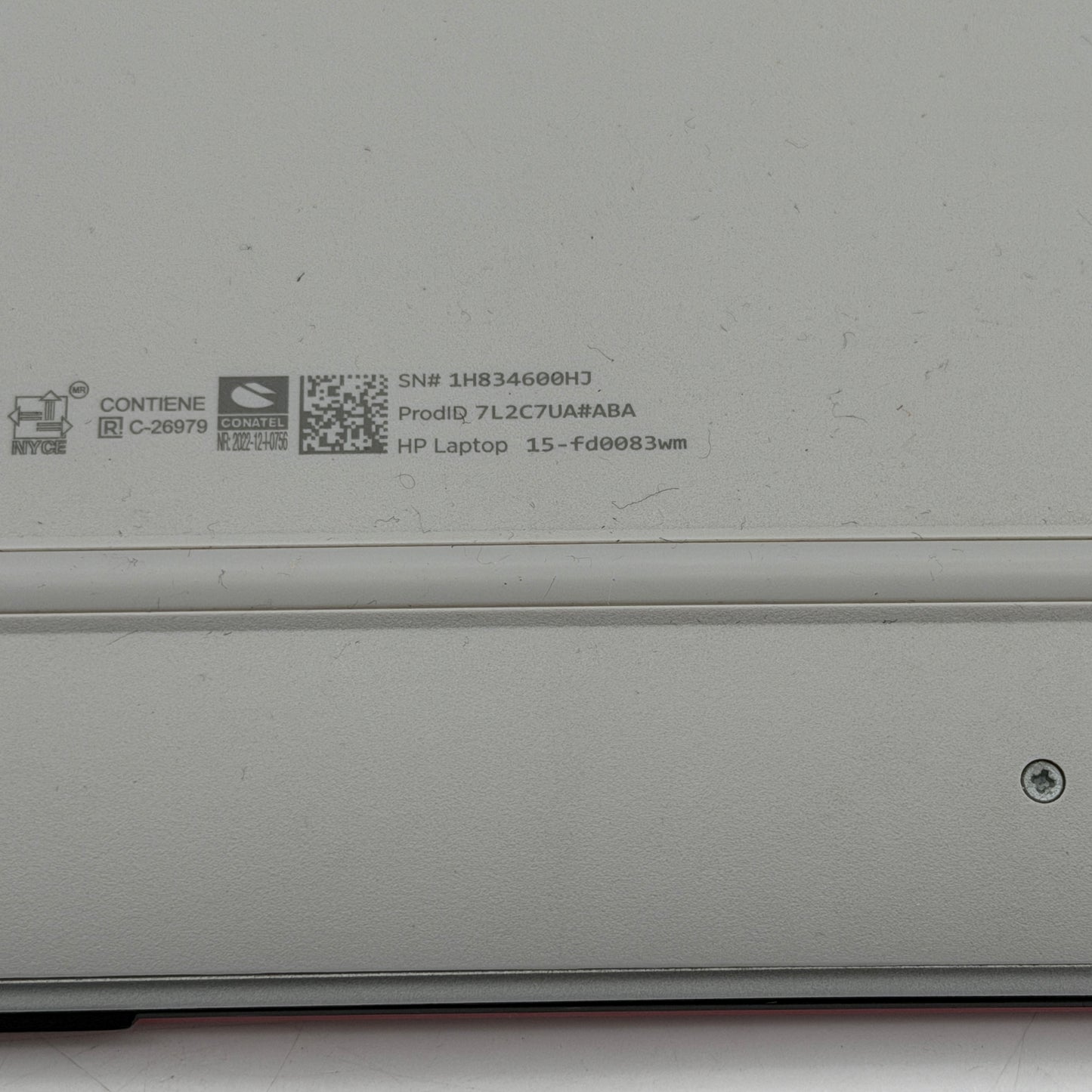 HP 15-fd0083wm 15.6" Laptop Intel N200 4GB RAM 128GB SSD Win 11 Scarlet Red Charger