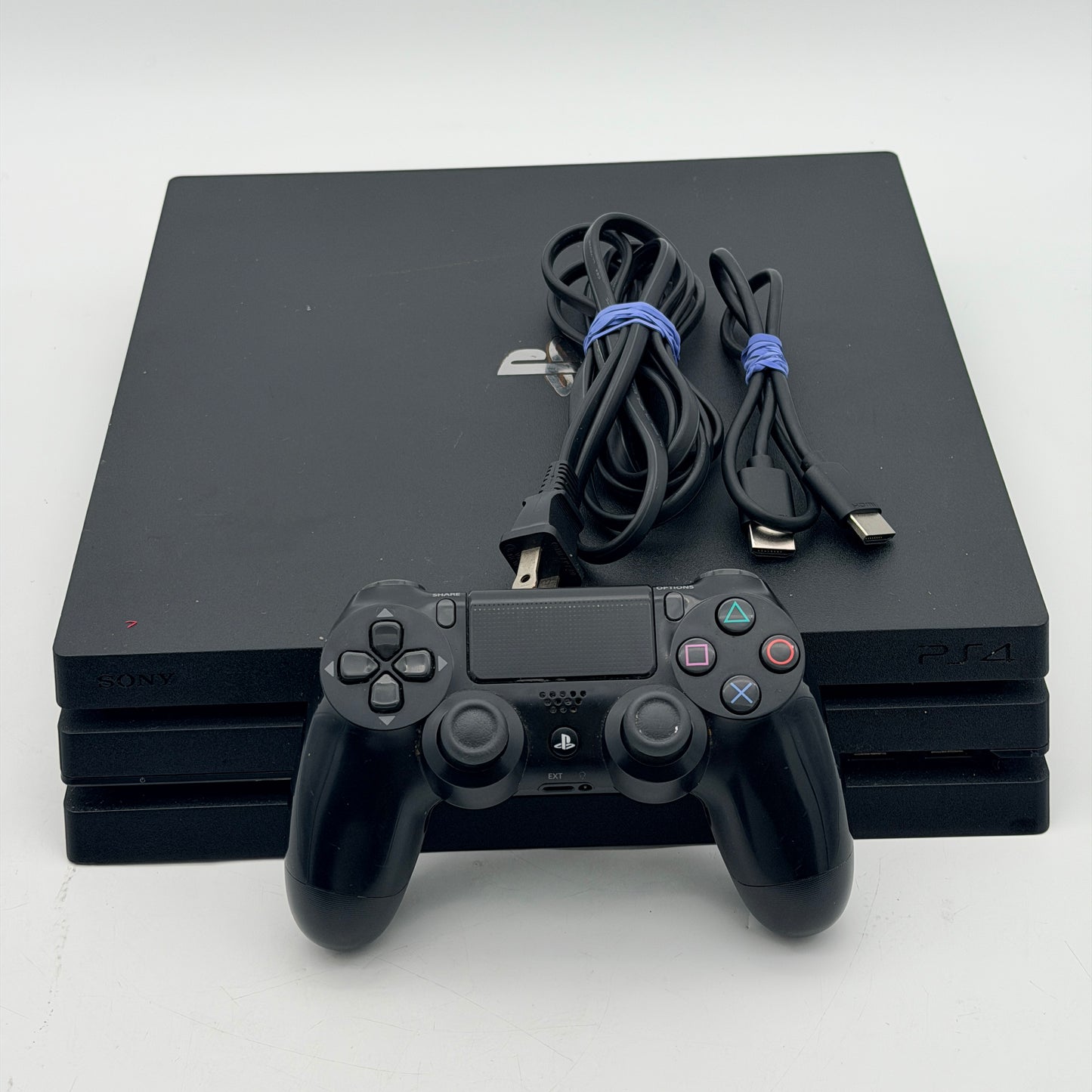 Sony PS4 Pro 1TB CUH-7215B Black Console Bundle Cords Controller 6 Games Tested