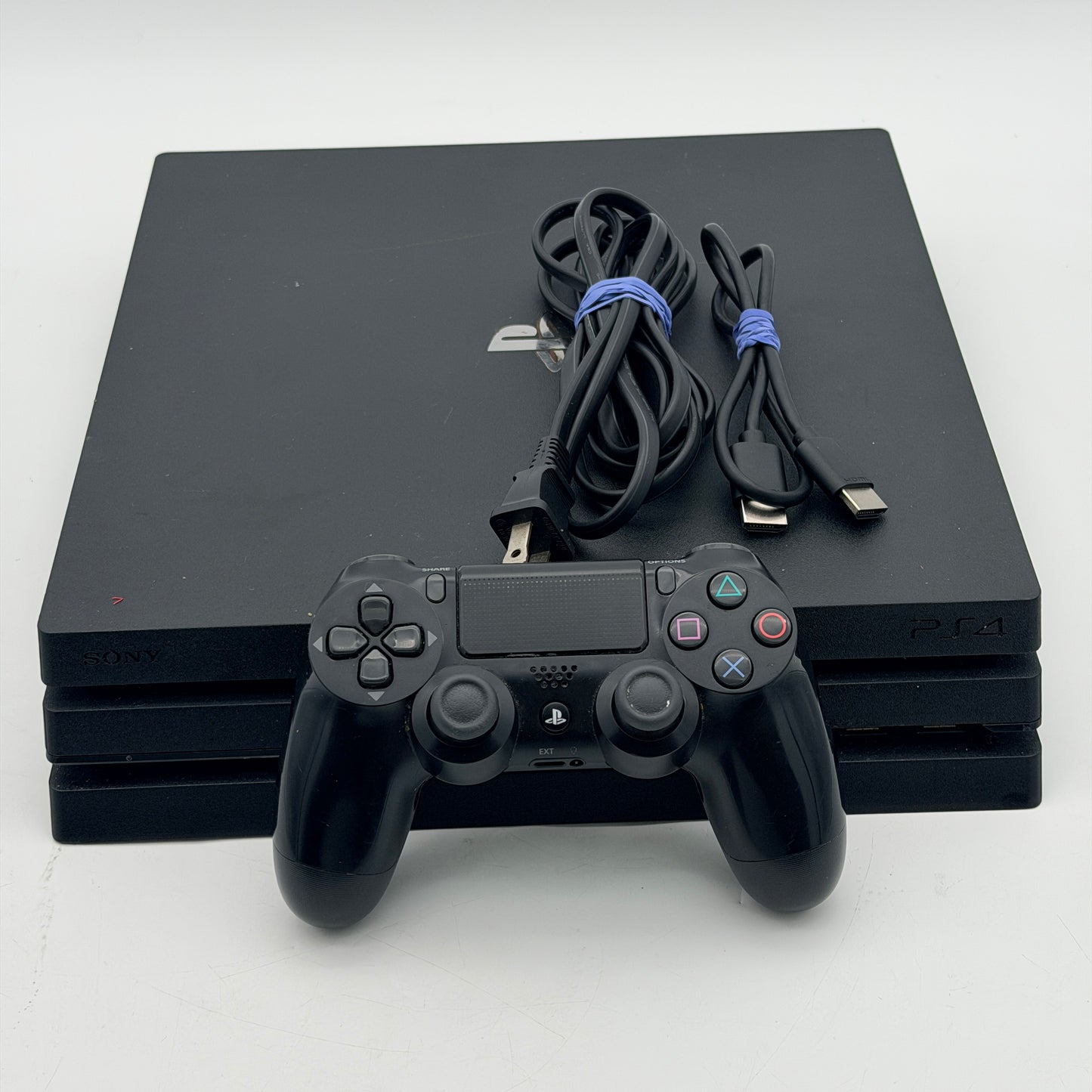 Sony PS4 Pro 1TB CUH-7215B Black Console Bundle Cords Controller 6 Games Tested