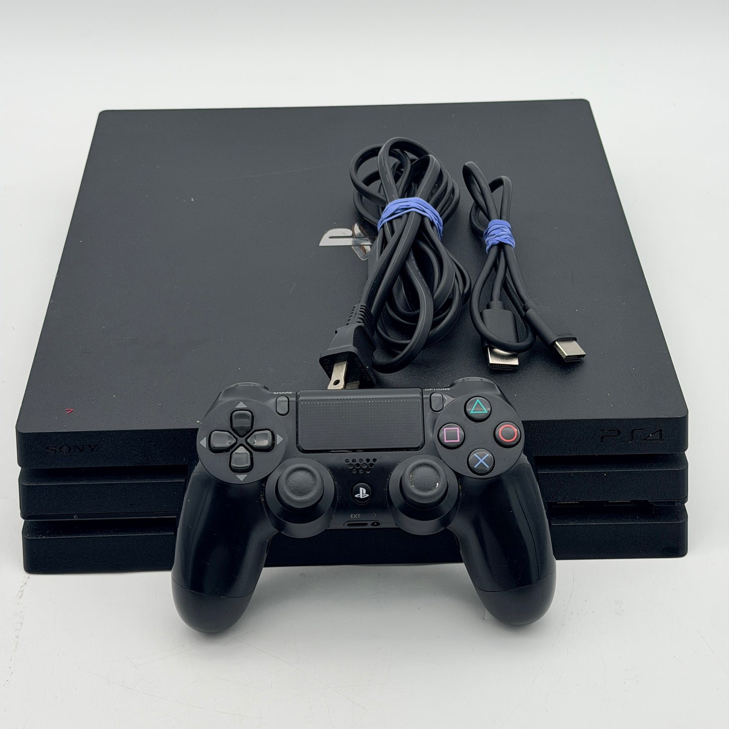 Sony PS4 Pro 1TB CUH-7215B Black Console Bundle Cords Controller 6 Games Tested