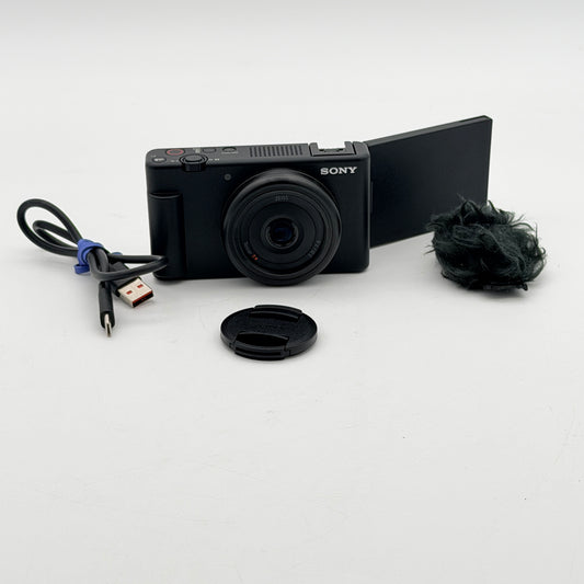 Sony ZV-1F 4K Vlogging Digital Camera Black - Complete Bundle w/ 128GB Card & 2 Tripods