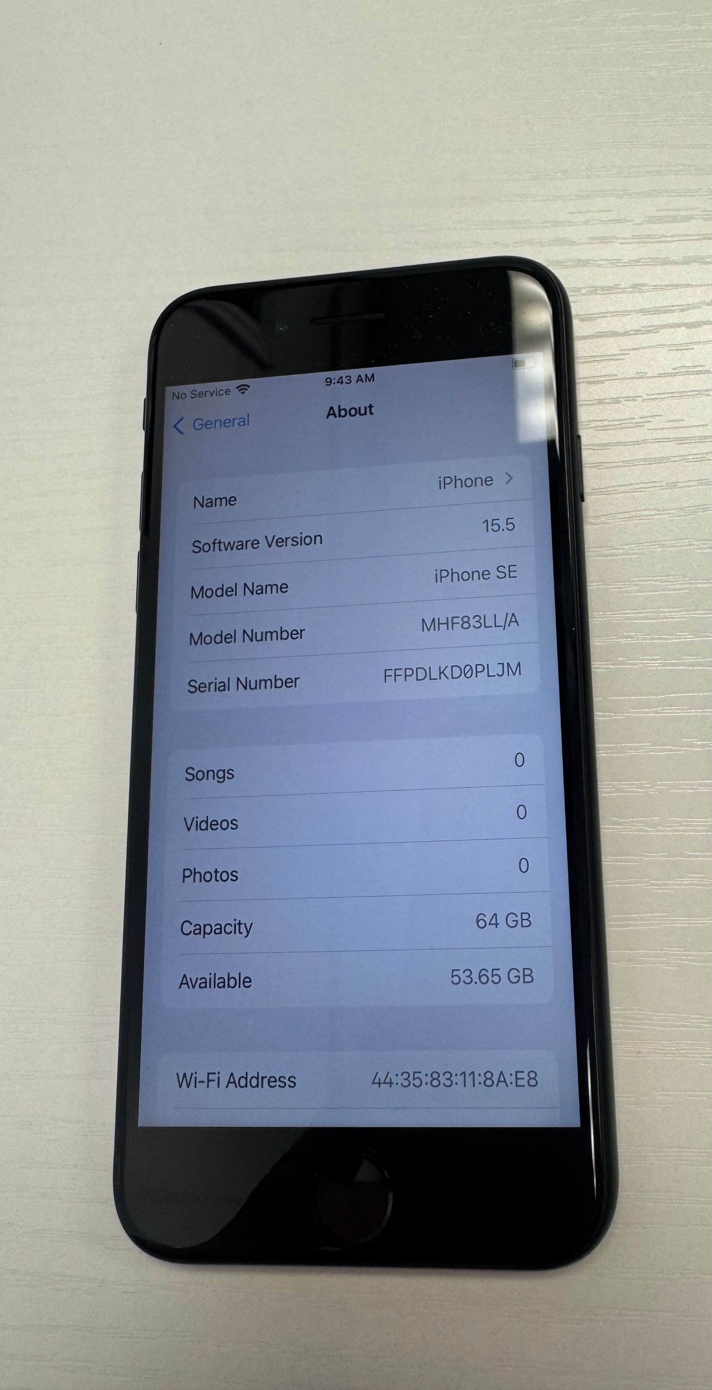 Apple iPhone SE 2nd Gen 4.7" 64GB Black LOCKED TO T-Mobile