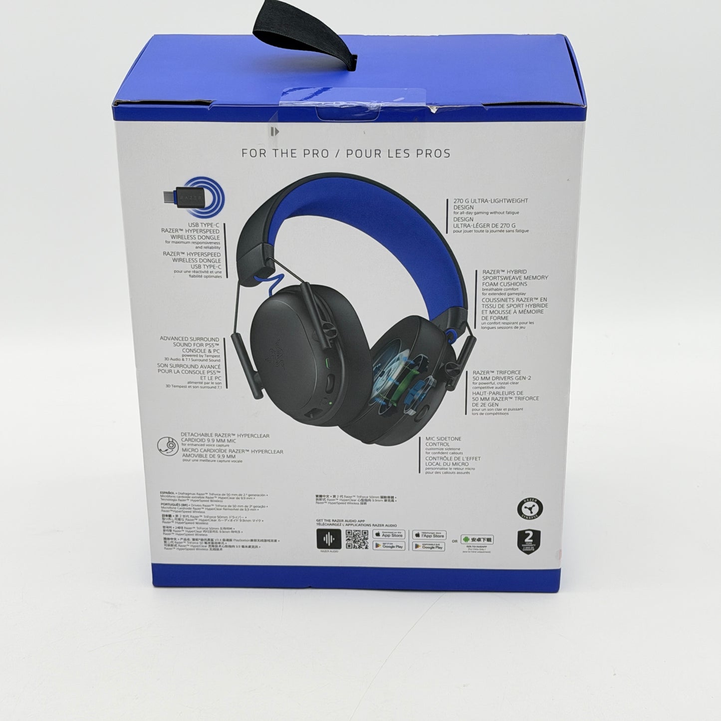 Razer BlackShark V3 X HyperSpeed Wireless Gaming Headset Black New In Box PC