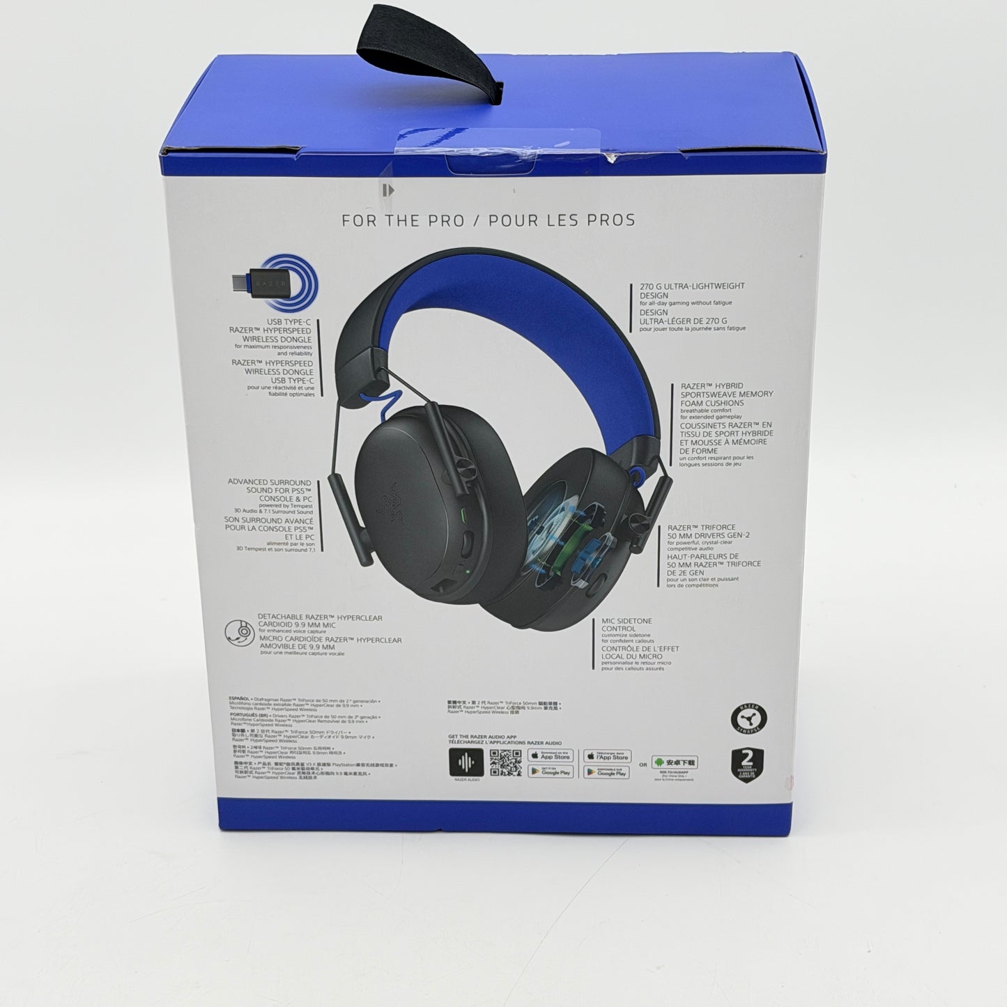 Razer BlackShark V3 X HyperSpeed Wireless Gaming Headset Black New In Box PC