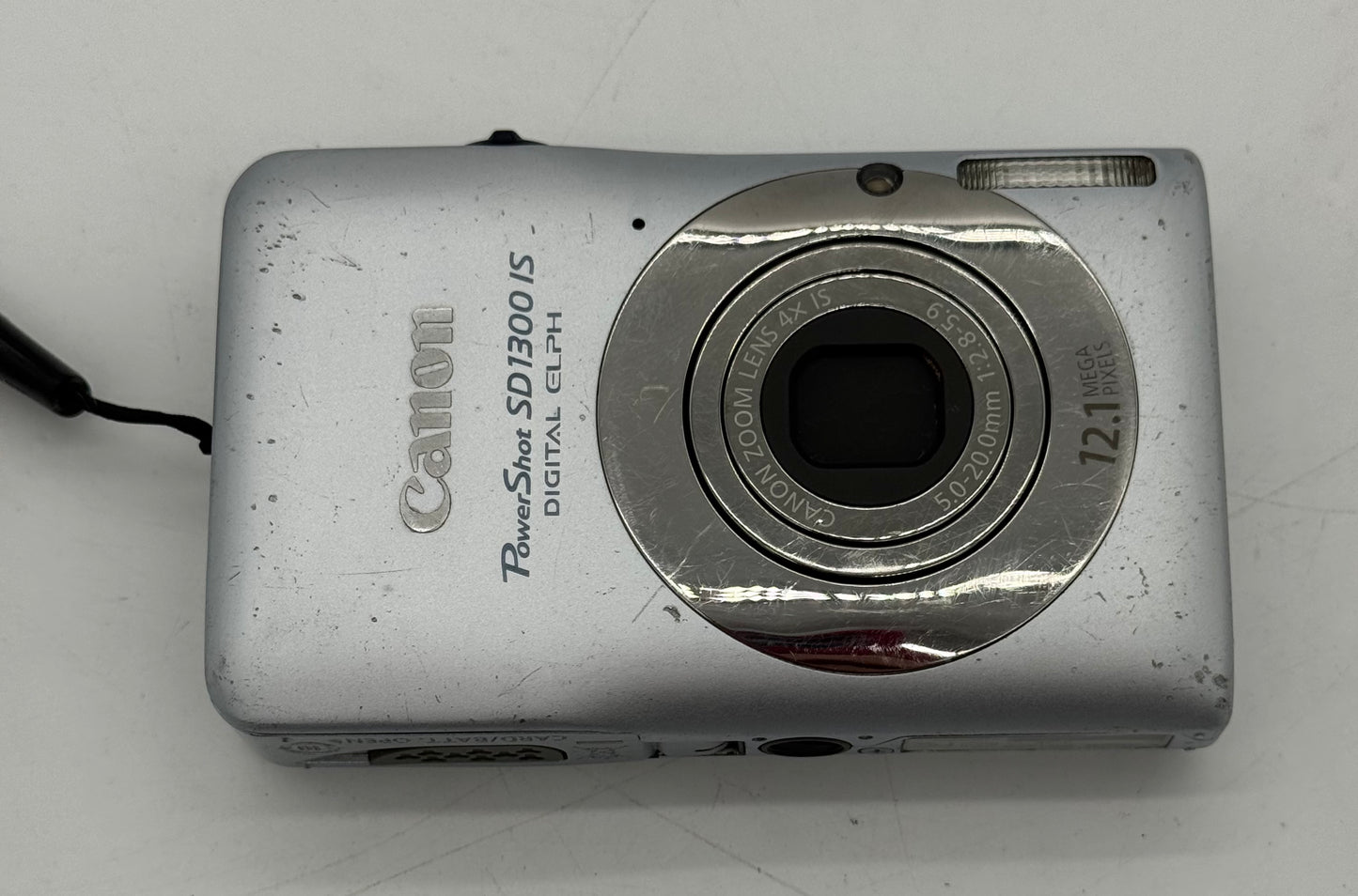 Canon Powershot SD1300 IS Gray Digital Camera - Used - B - Wrist Strap Included