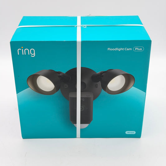 Ring Floodlight Cam Plus Wired Security Camera Black New In Box