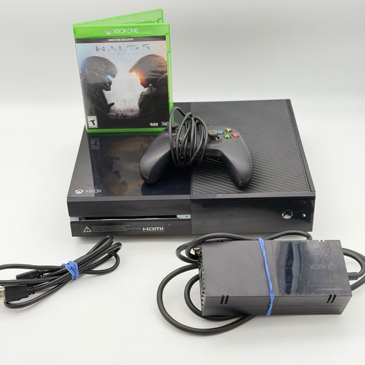 Microsoft Xbox One Original 500GB Console (Model 1540) Black Bundle with Controller & Game
