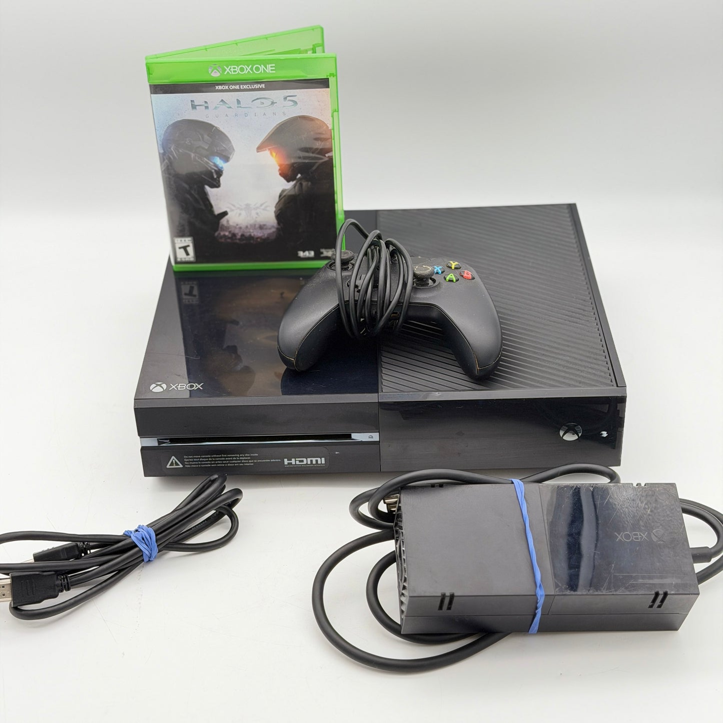 Microsoft Xbox One Original 500GB Console (Model 1540) Black Bundle with Controller & Game