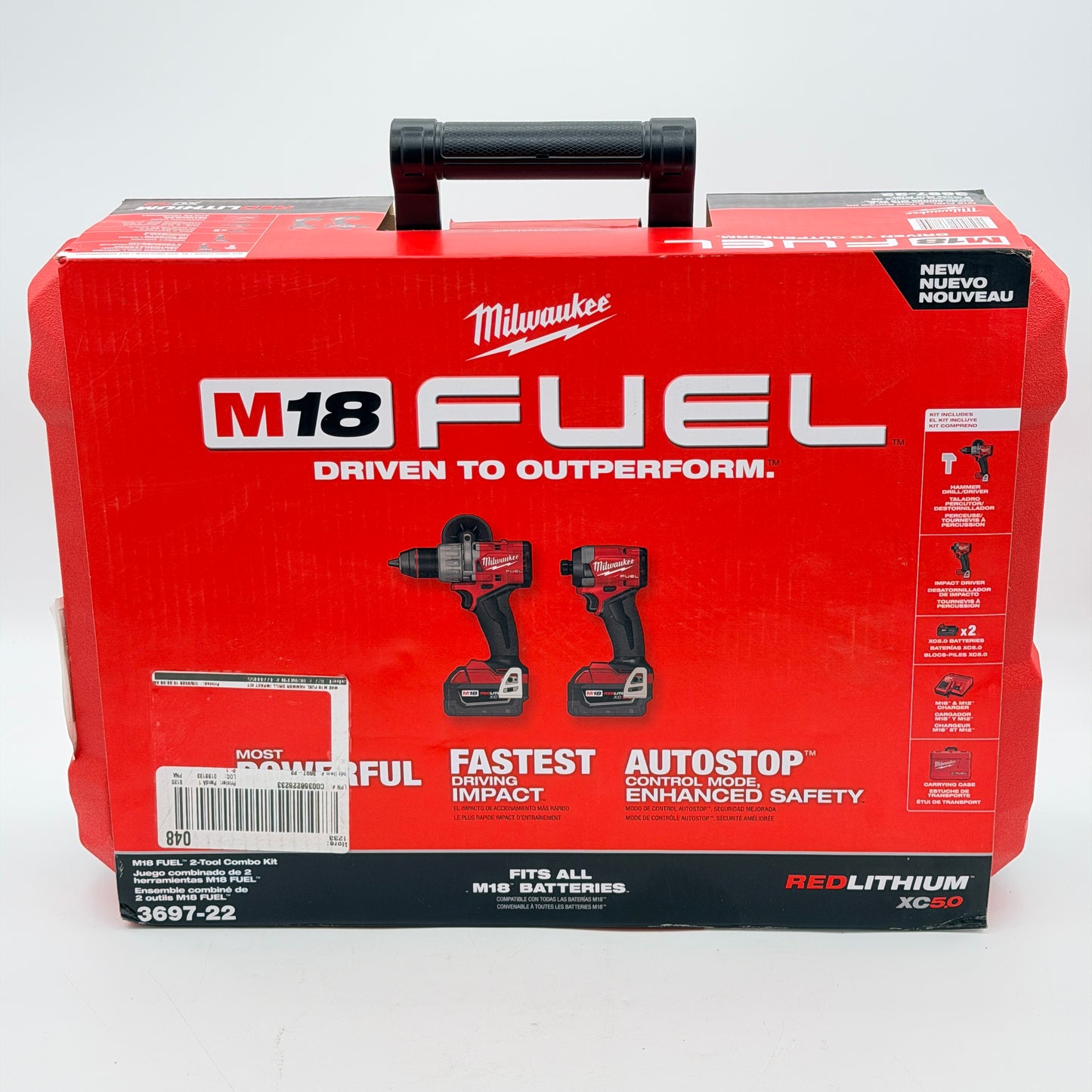 Milwaukee M18 FUEL 18V 2-Tool Combo Kit - Red (3697-22)