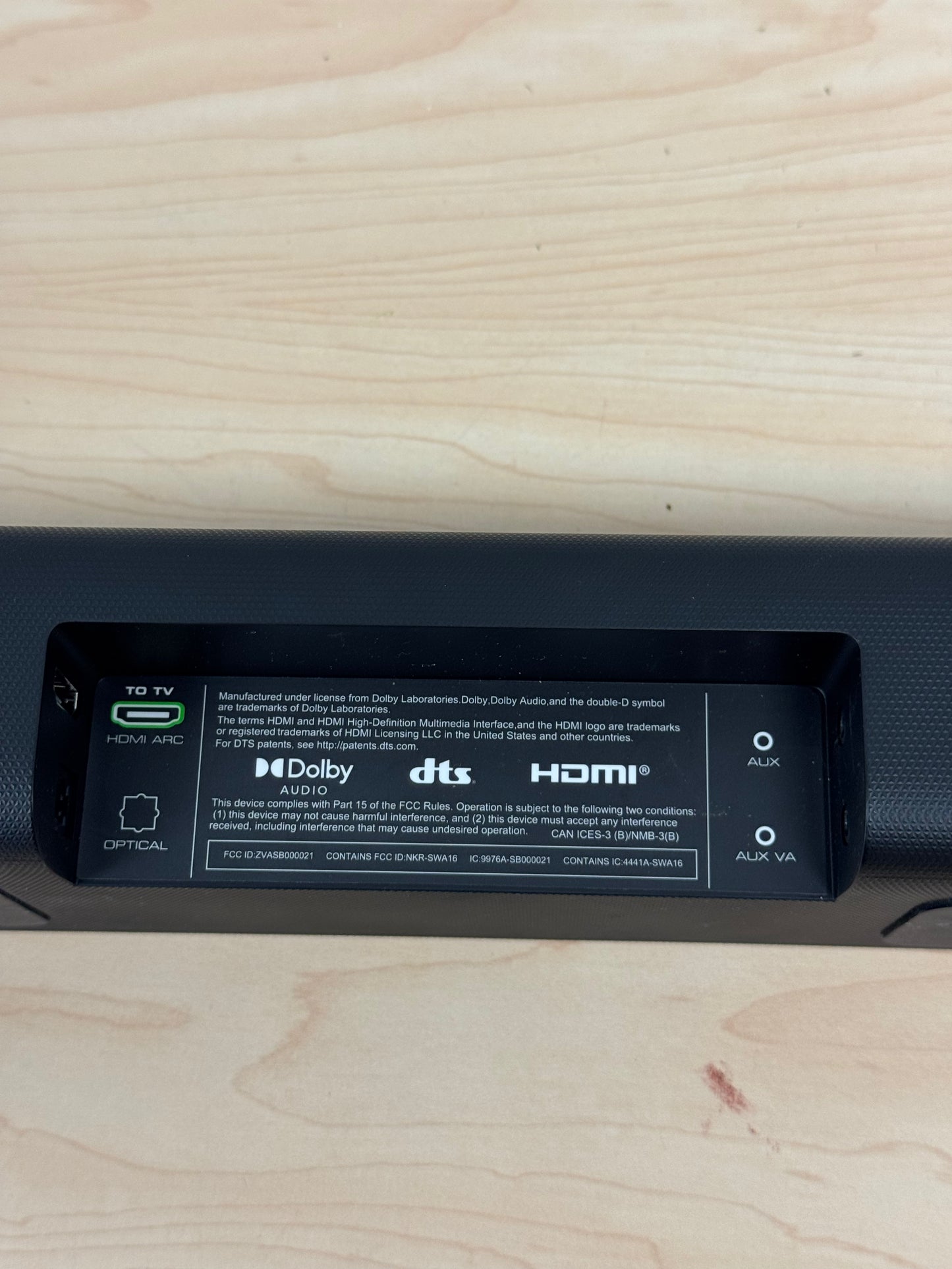 VIZIO Soundbar and Woofer V21-H8 - Black - Remote Included