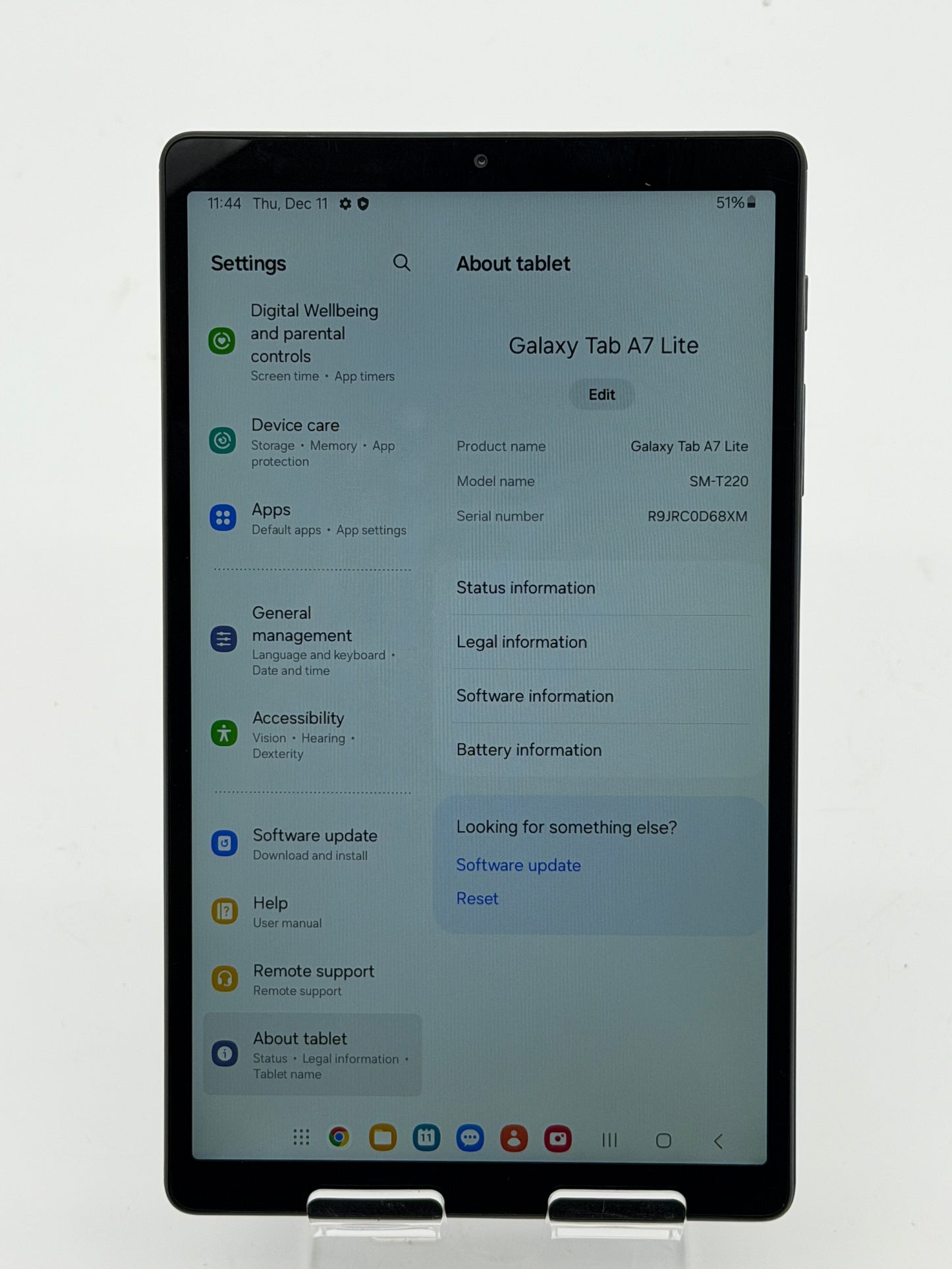 Samsung Galaxy Tab A7 Lite 8.7" 3GB RAM 32GB Storage Gray WiFi