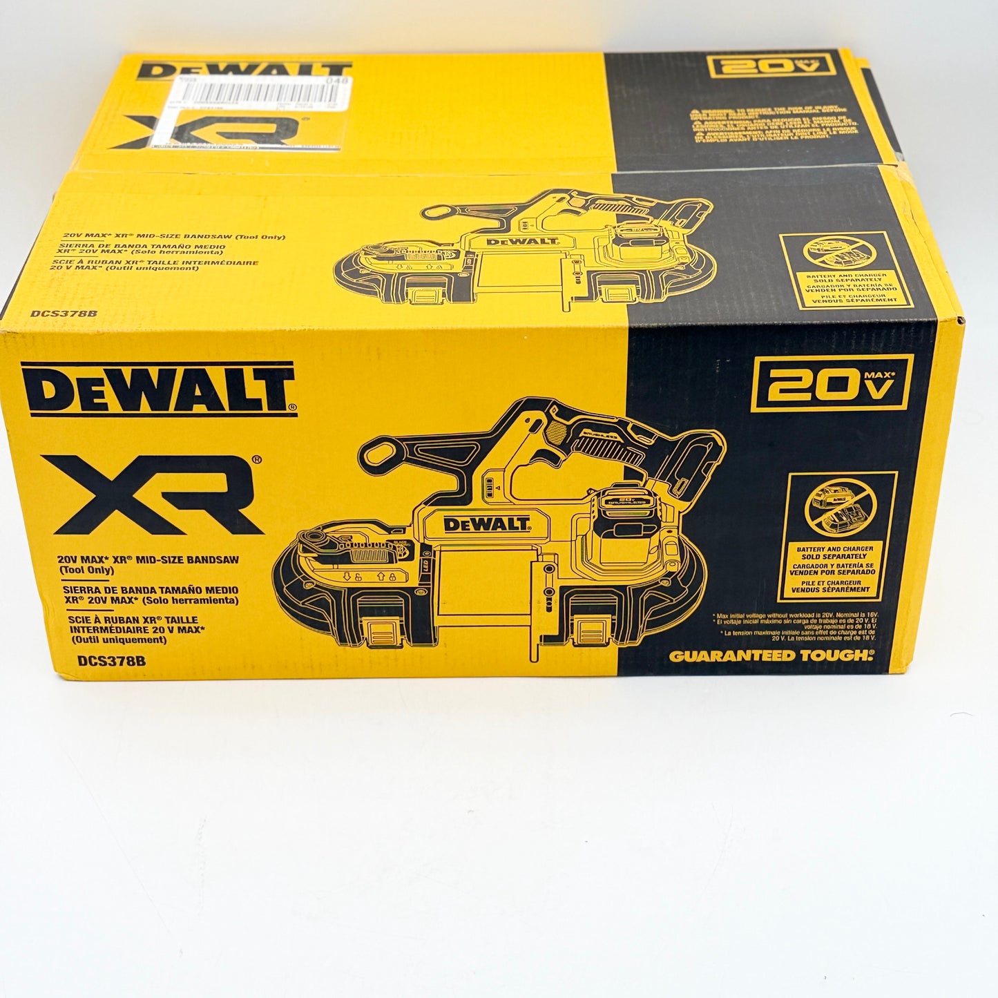 DeWalt 20V MAX XR Mid-Size Bandsaw DCS378B - New In Box