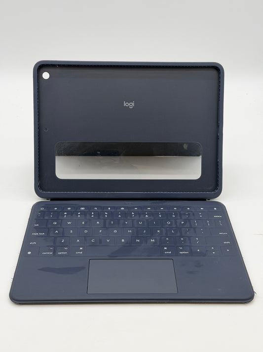 LOGITECH YU0073 RUGGED COMBO 3 IPAD KEYBOARD CASE BLUE FOR IPAD 7TH 8TH 9TH GEN