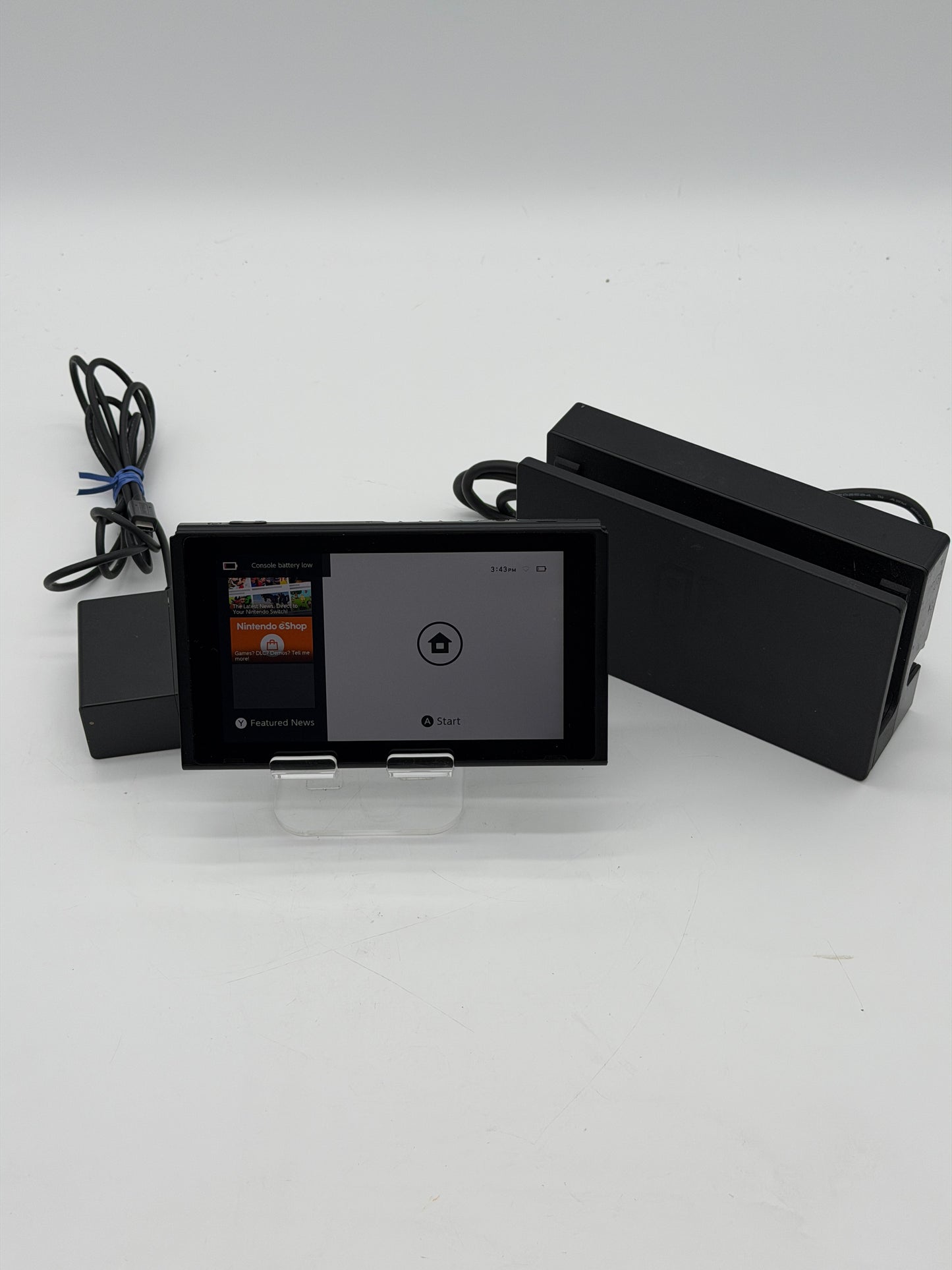 Nintendo Switch v1 Video Game Console Only HAC-001 Black (Dock Included)
