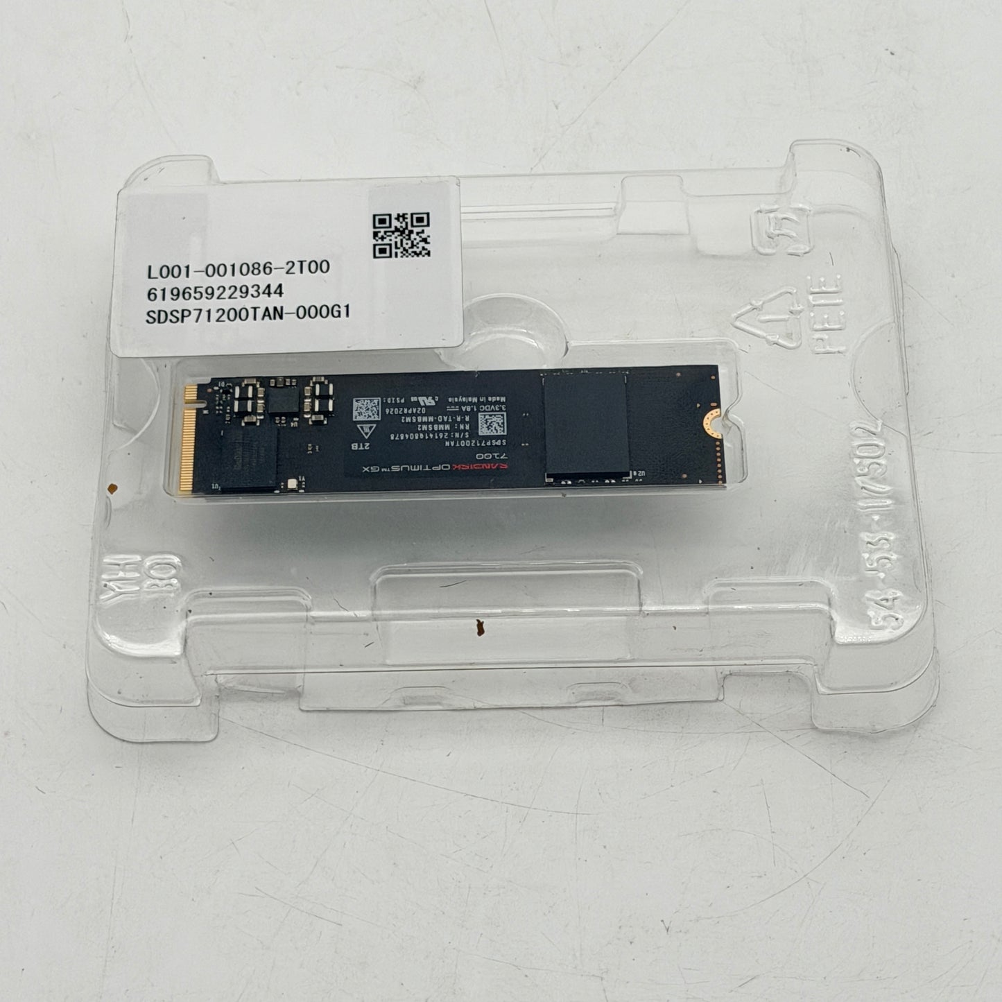 SanDisk Optimus GX 7100 2TB PCIe 4.0 x4 M.2 2280 NVMe SSD