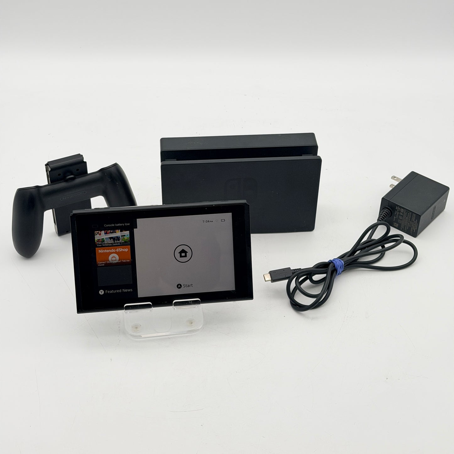 Nintendo Switch HAC-001 2017 Console with Dock and Power Cable - Tested (No Joy-Cons)
