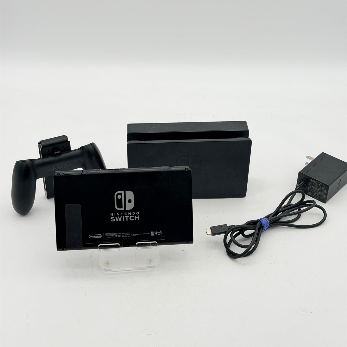 Nintendo Switch HAC-001 2017 Console with Dock and Power Cable - Tested (No Joy-Cons)