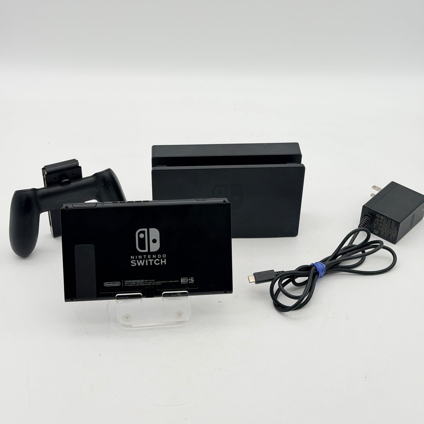 Nintendo Switch HAC-001 2017 Console with Dock and Power Cable - Tested (No Joy-Cons)