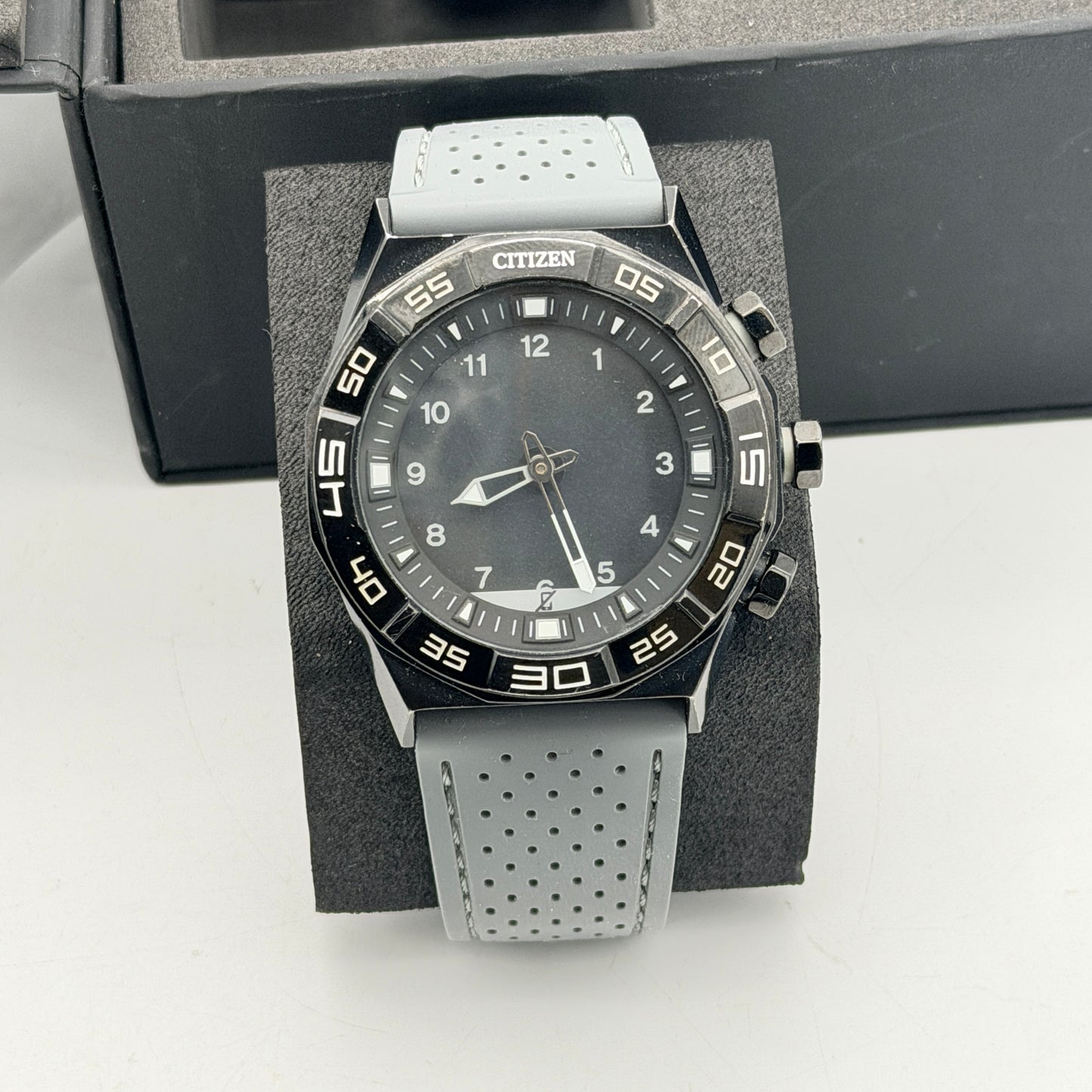 Citizen CZ Smart Hybrid 44mm Black Stainless Steel Smartwatch - Tested & Working
