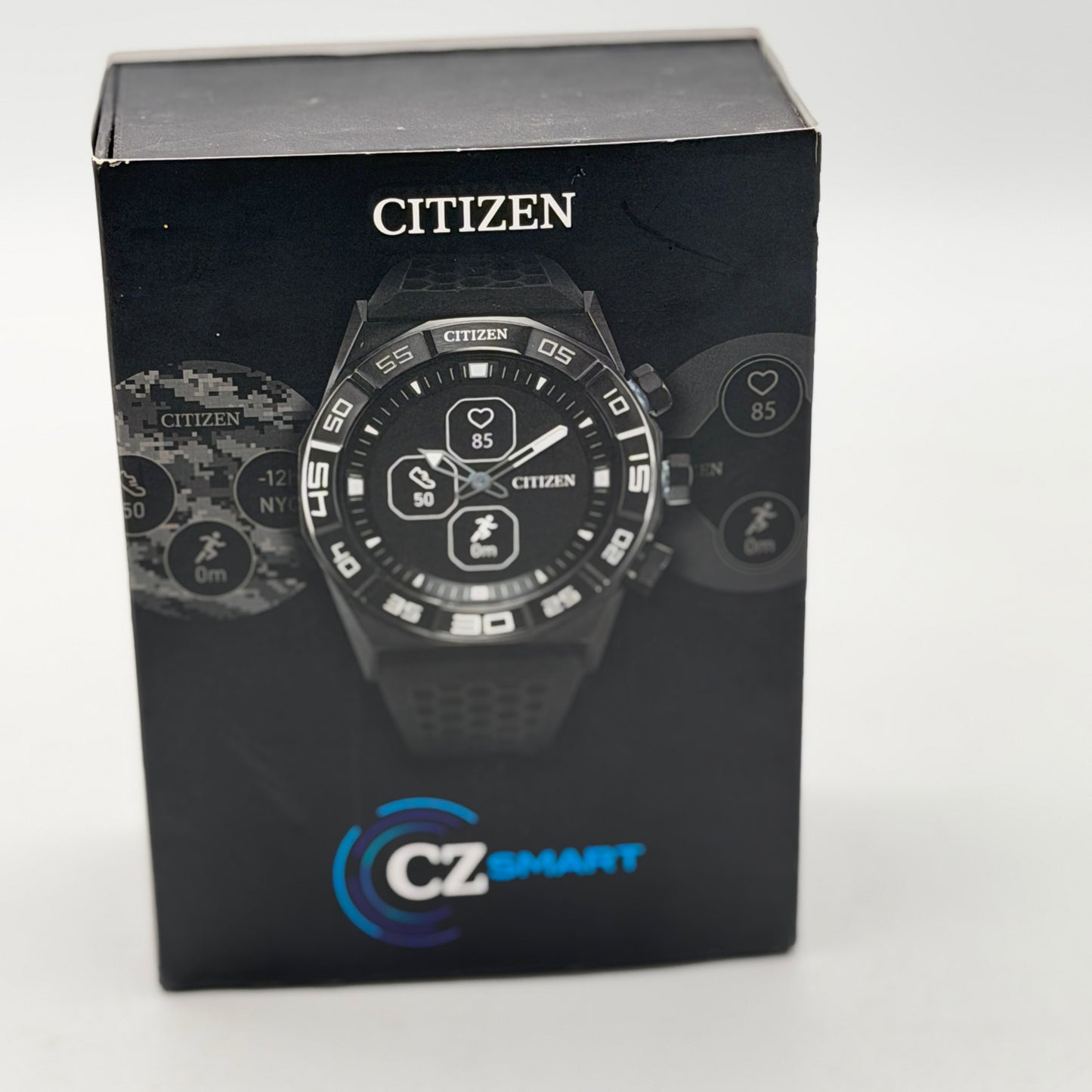 Citizen CZ Smart Hybrid 44mm Black Stainless Steel Smartwatch - Tested & Working