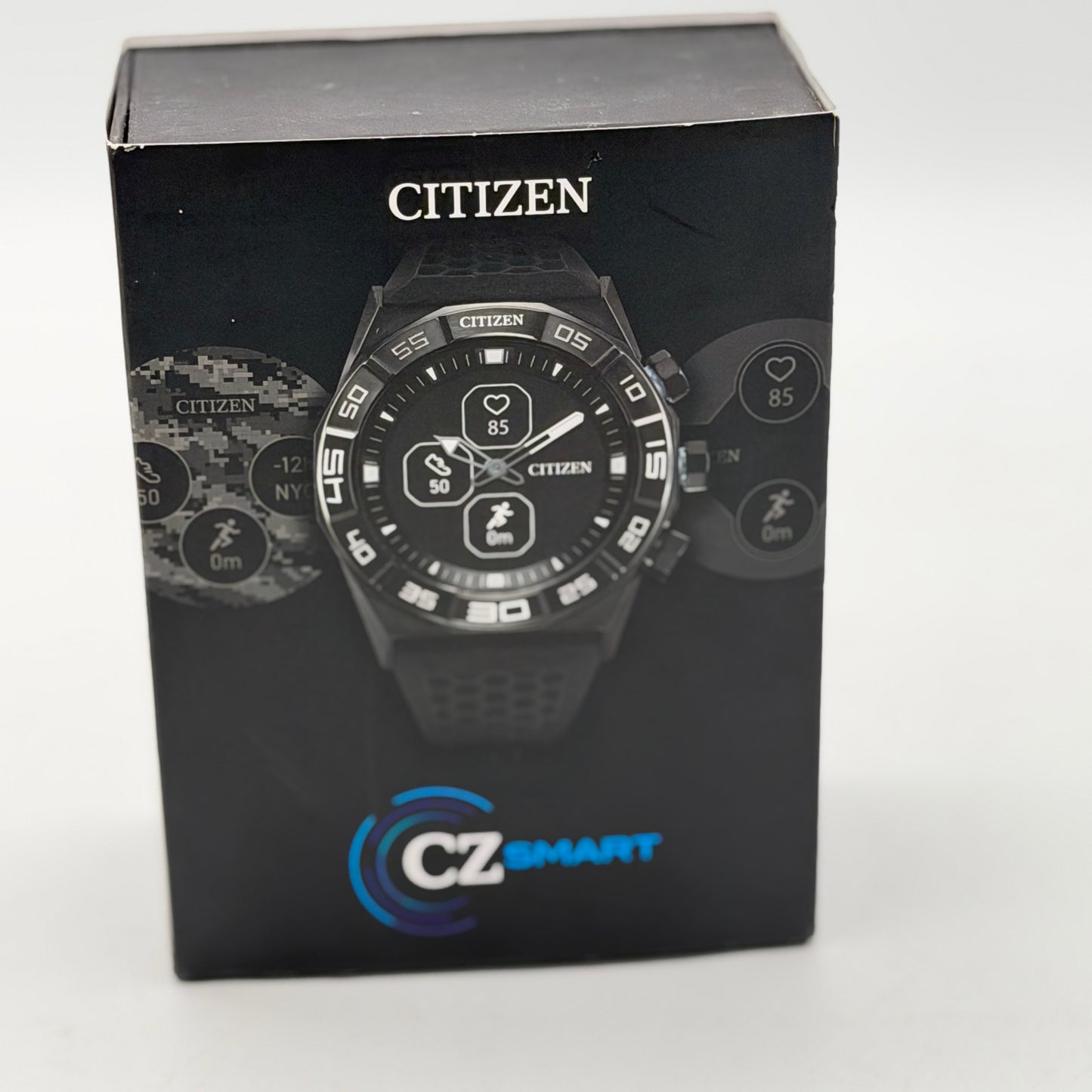 Citizen CZ Smart Hybrid 44mm Black Stainless Steel Smartwatch - Tested & Working