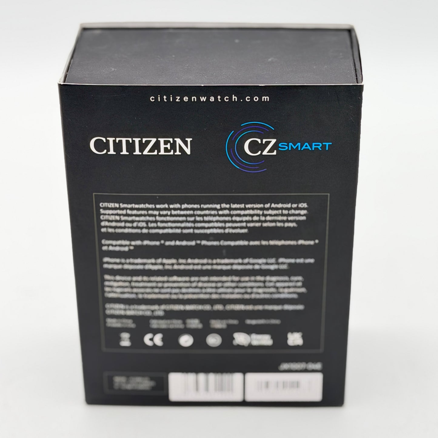 Citizen CZ Smart Hybrid 44mm Black Stainless Steel Smartwatch - Tested & Working