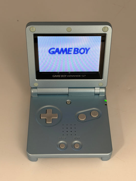 Nintendo Gameboy Advance SP Pearl Blue AGS-101 System w/ Charger - Working