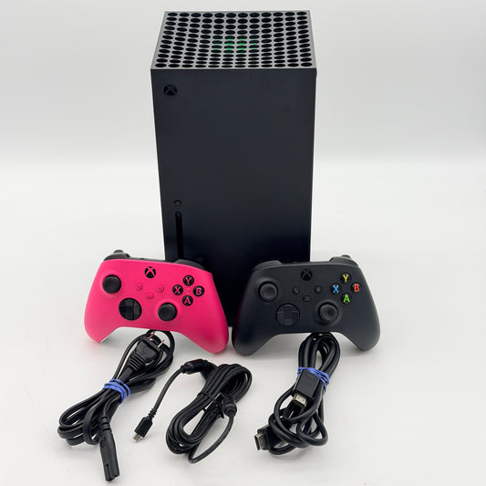 Microsoft Xbox Series X 1TB Black Console with 2 Controllers Used - A