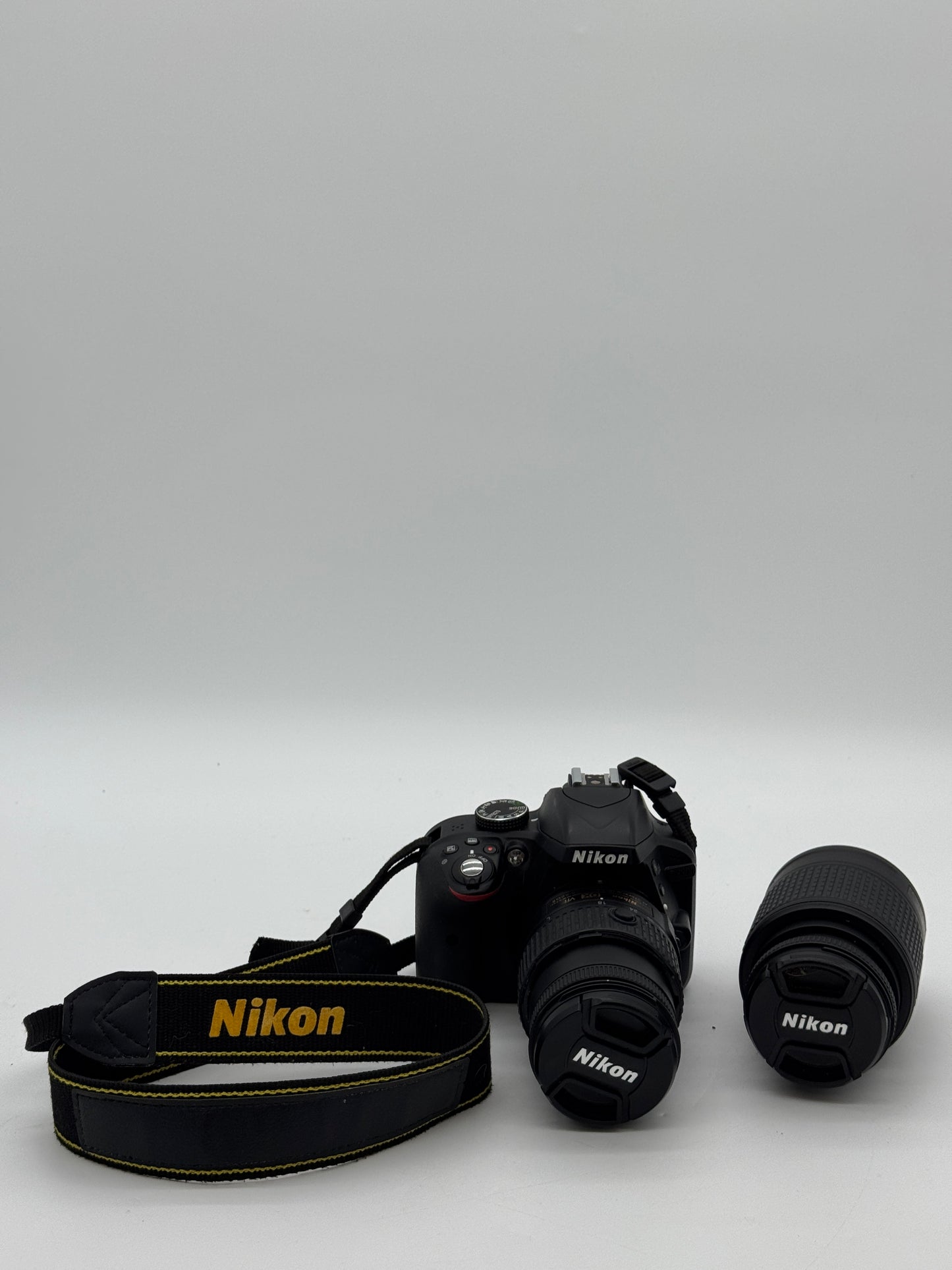 Nikon D3300 Digital Camera Black Used - Includes Carrying Bag, Charger, and Wrist Strap