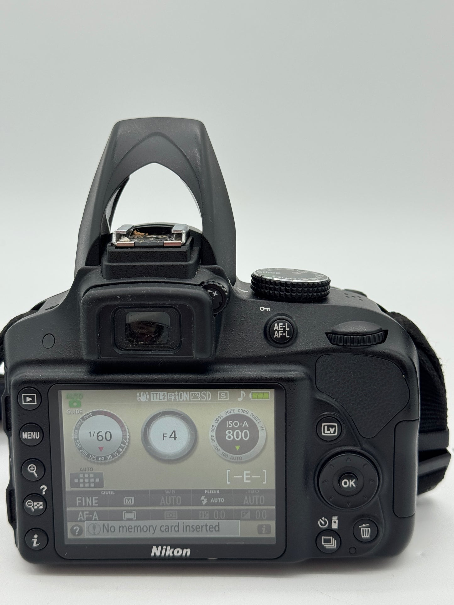 Nikon D3300 Digital Camera Black Used - Includes Carrying Bag, Charger, and Wrist Strap