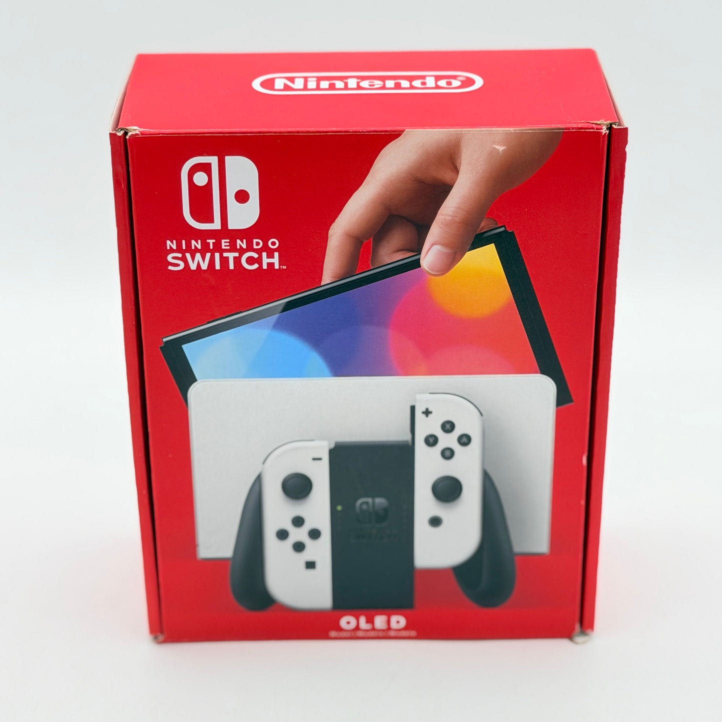 Nintendo Switch OLED White HEG-001 64GB Console CIB Box + Mario Kart 8 Deluxe