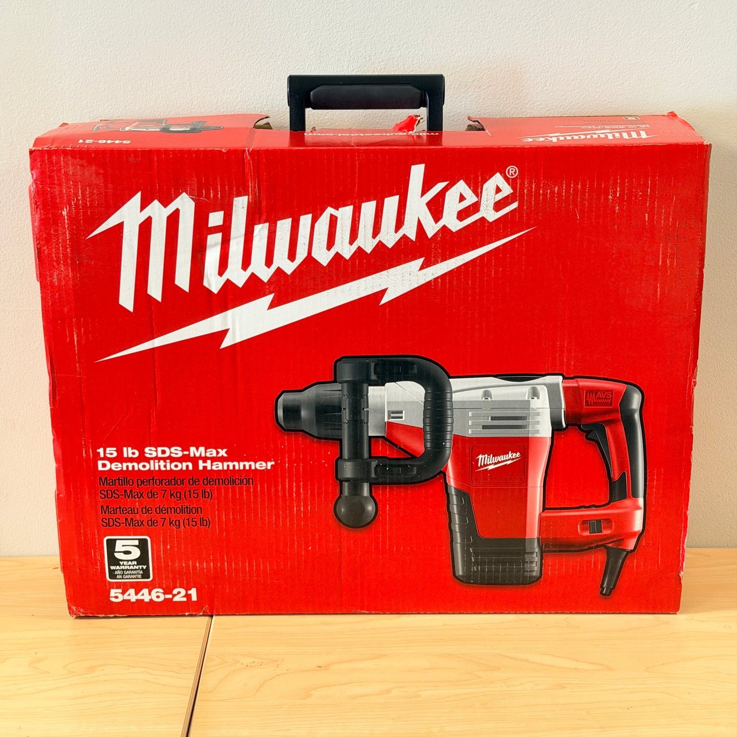 Milwaukee 5446-21 15 lb SDS-Max Demolition Hammer 1-3/4" 14A - New In Box
