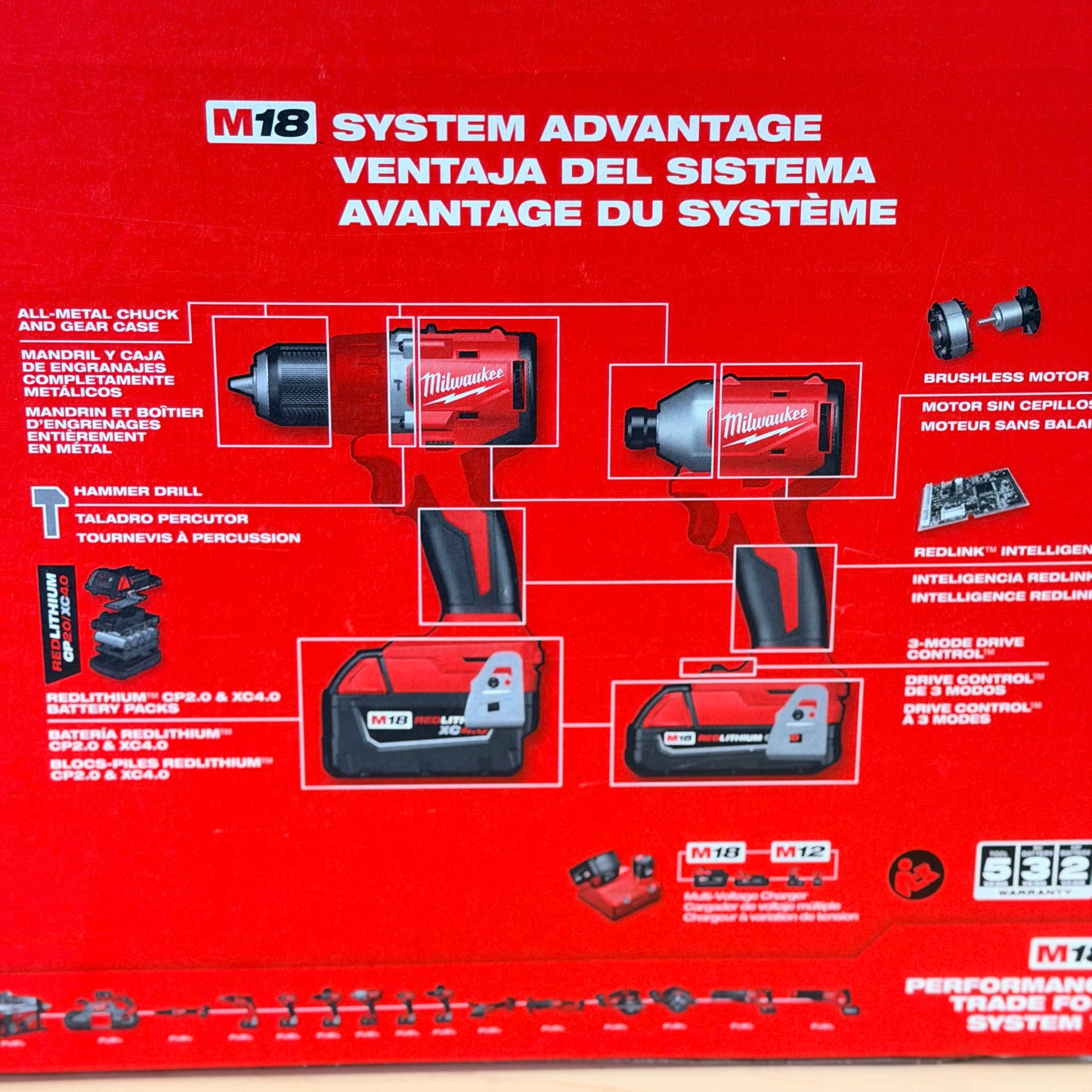 Milwaukee 3693-24CX M18 18V Brushless 4-Tool Cordless Combo Kit - NEW IN BOX